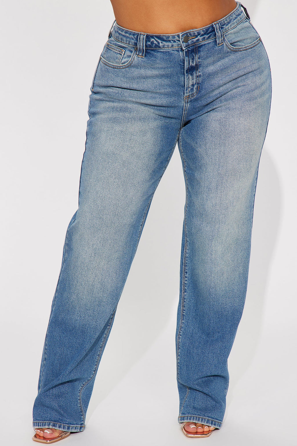 Sicily Straight Leg Jeans - Medium Wash