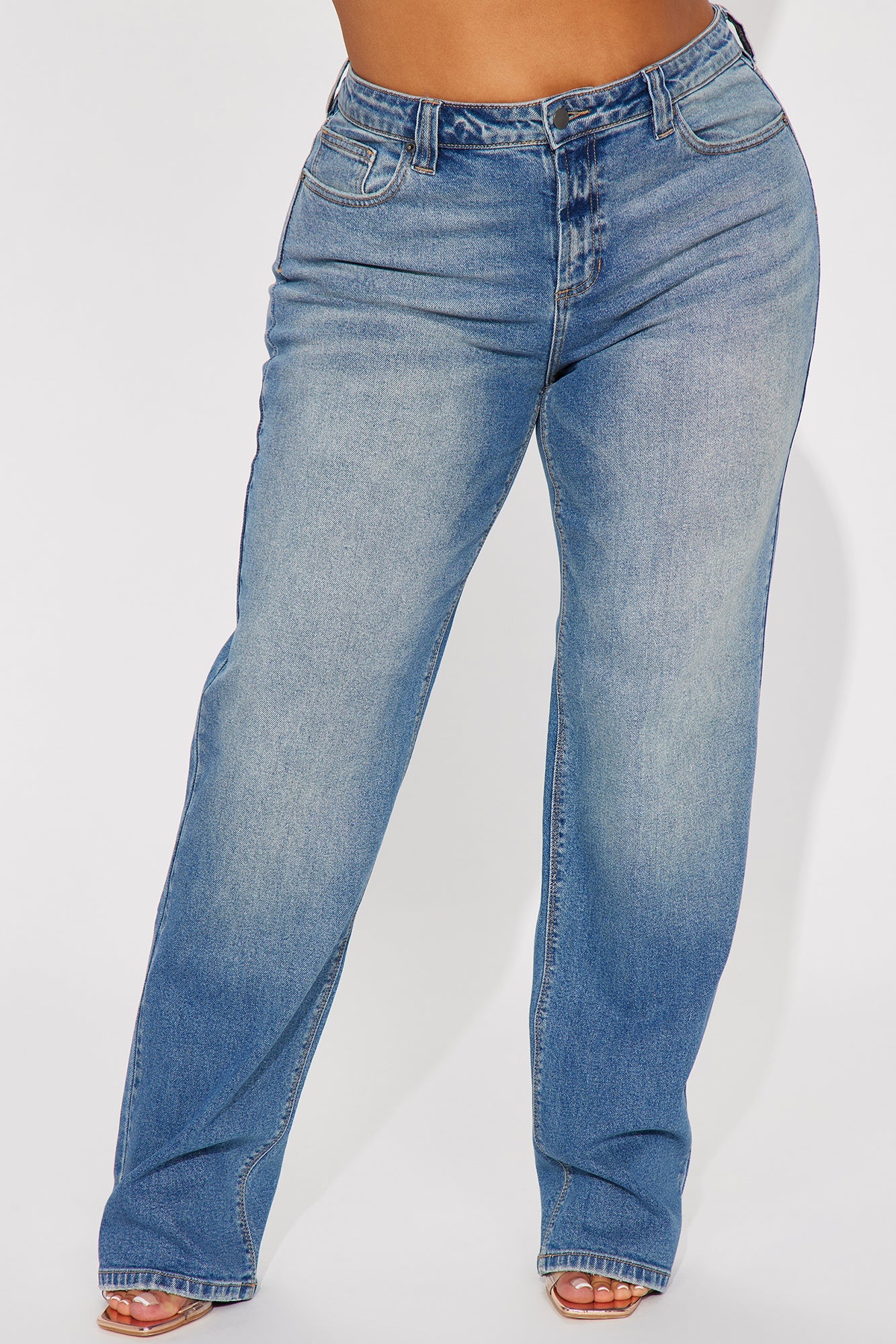 Sicily Straight Leg Jeans - Medium Wash