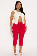 All My Potentials Capri Legging - Red