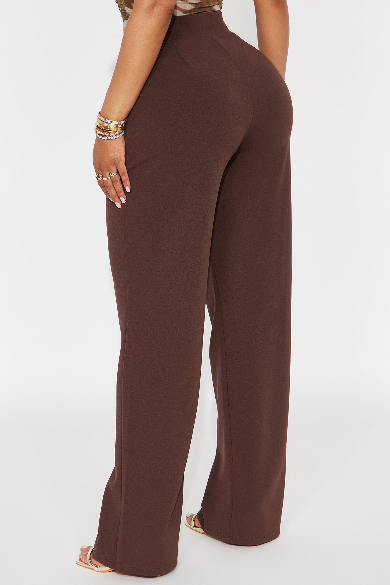 Celine Aria Wide Leg Pants - Chocolate