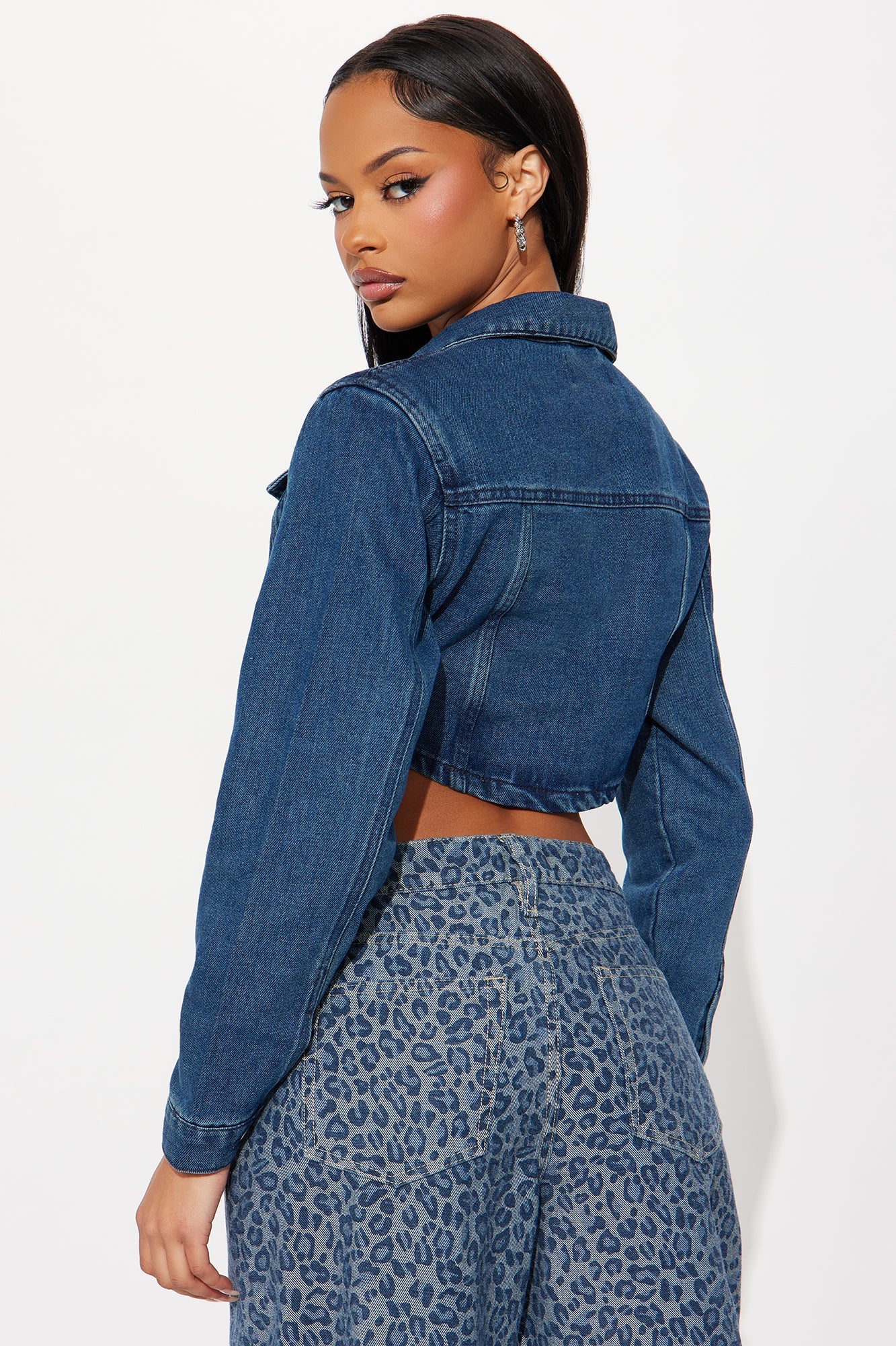 She Gets It Bolero Denim Jacket - Dark Wash