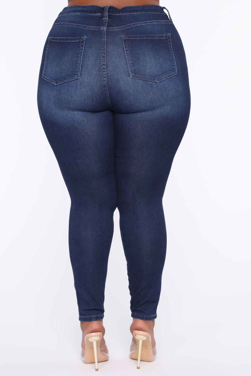 Swing My Way High Rise Skinny Jeans - Medium Blue Wash