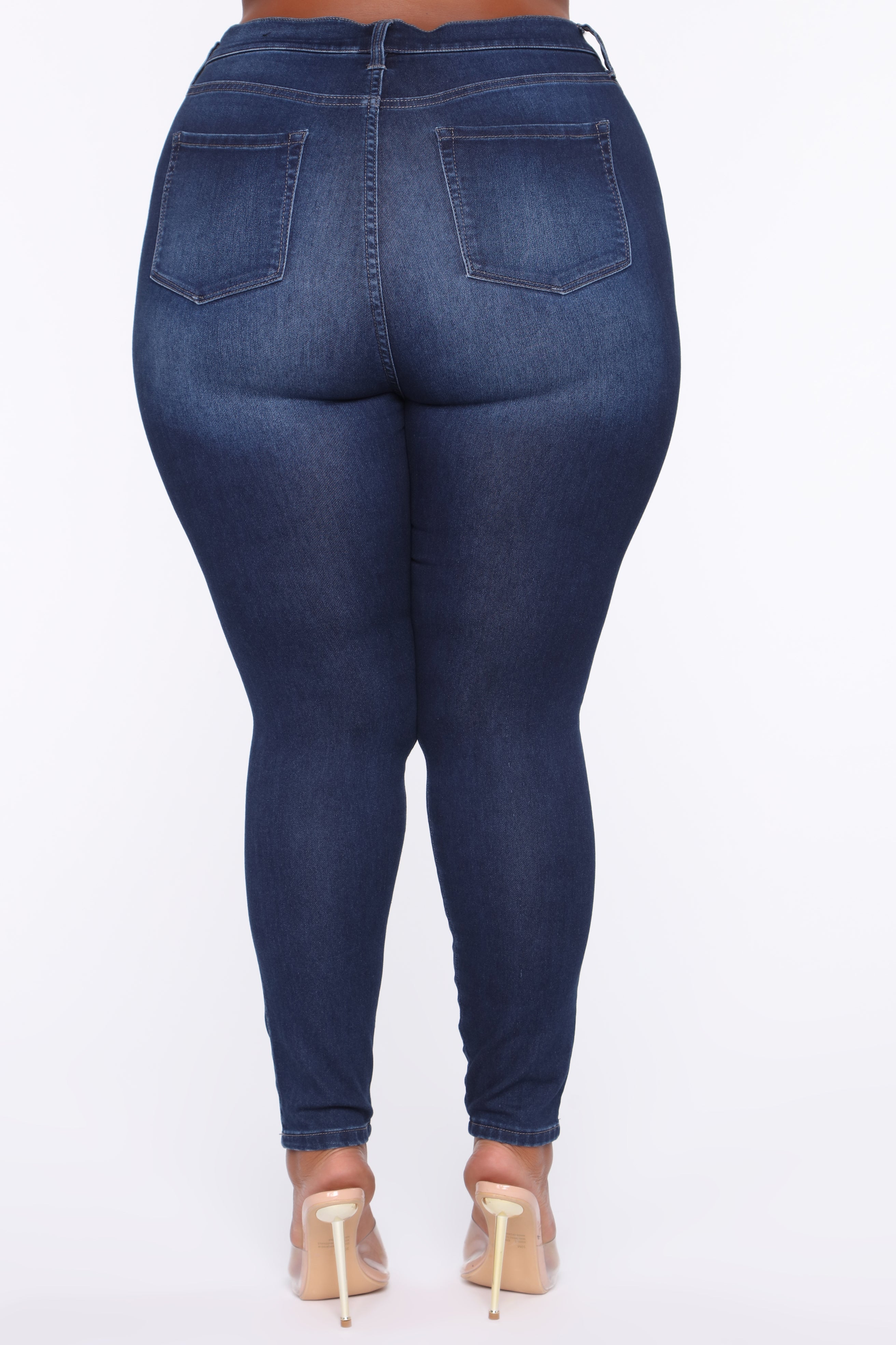 Swing My Way High Rise Skinny Jeans - Medium Blue Wash