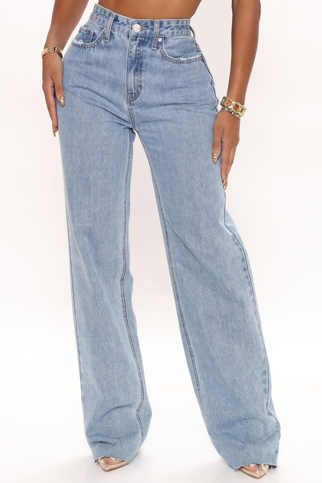 Winona 90's Wide Leg Jeans - Medium Blue Wash