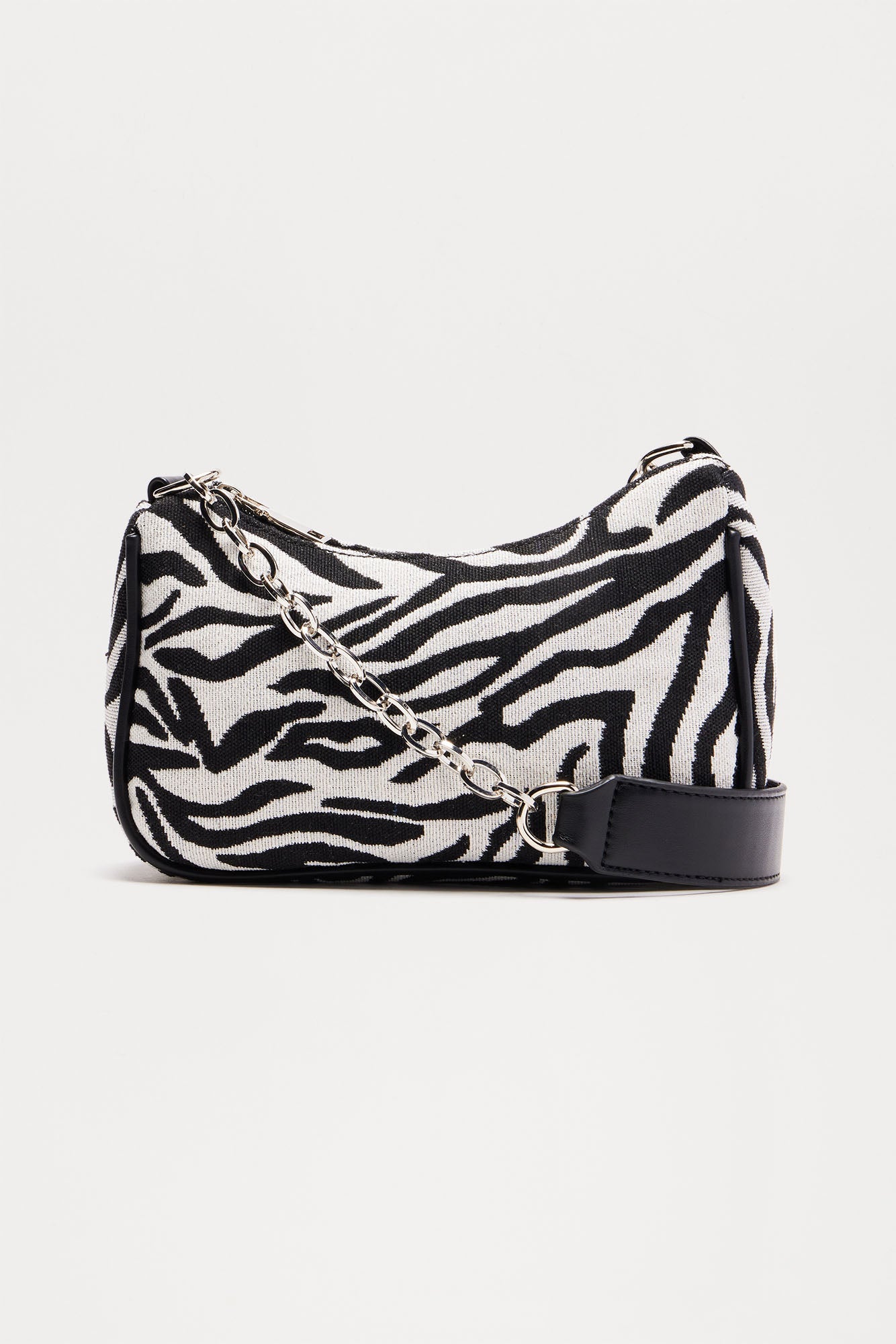 The Perfect Touch Of Zebra Handbag - Black/White