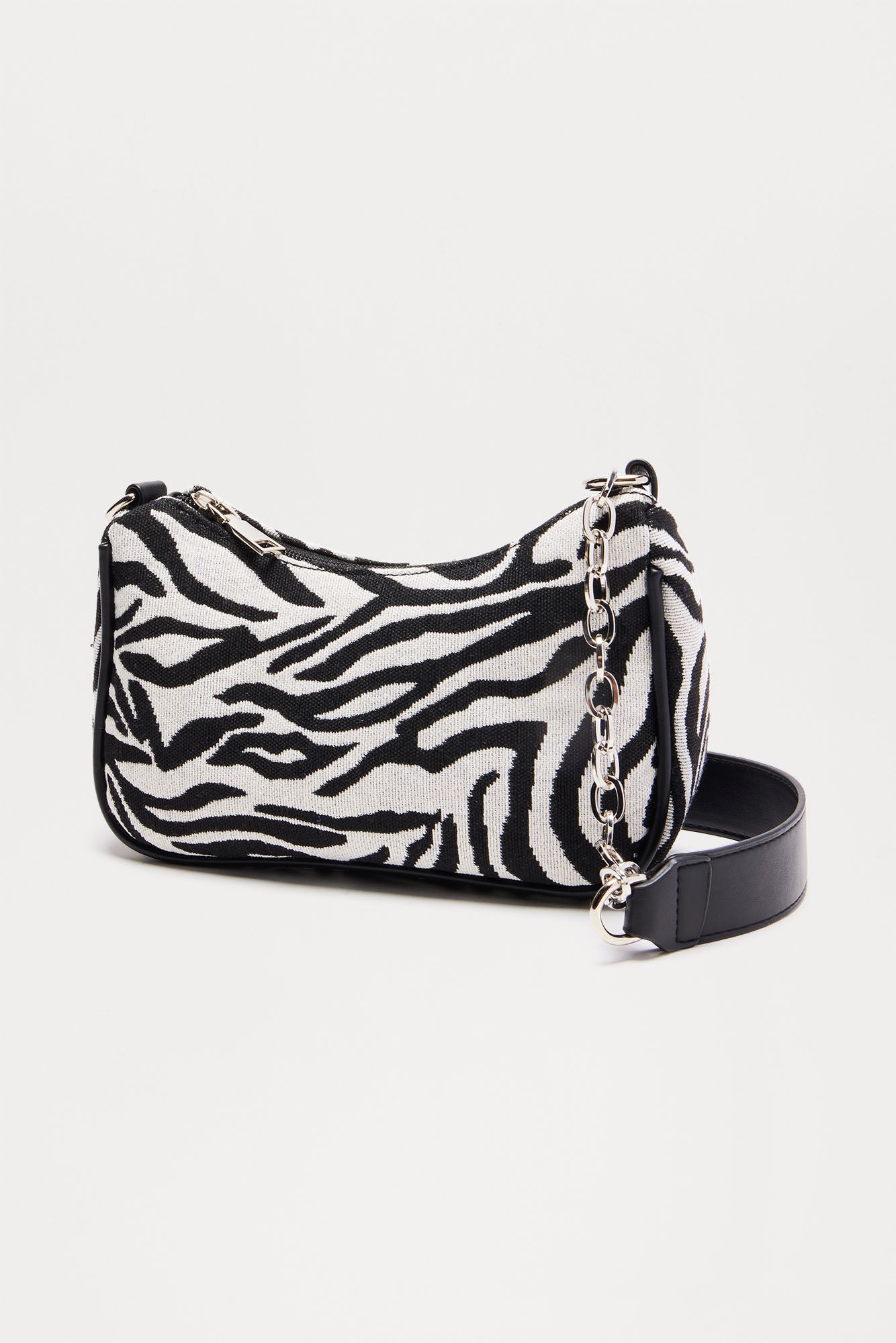 The Perfect Touch Of Zebra Handbag - Black/White