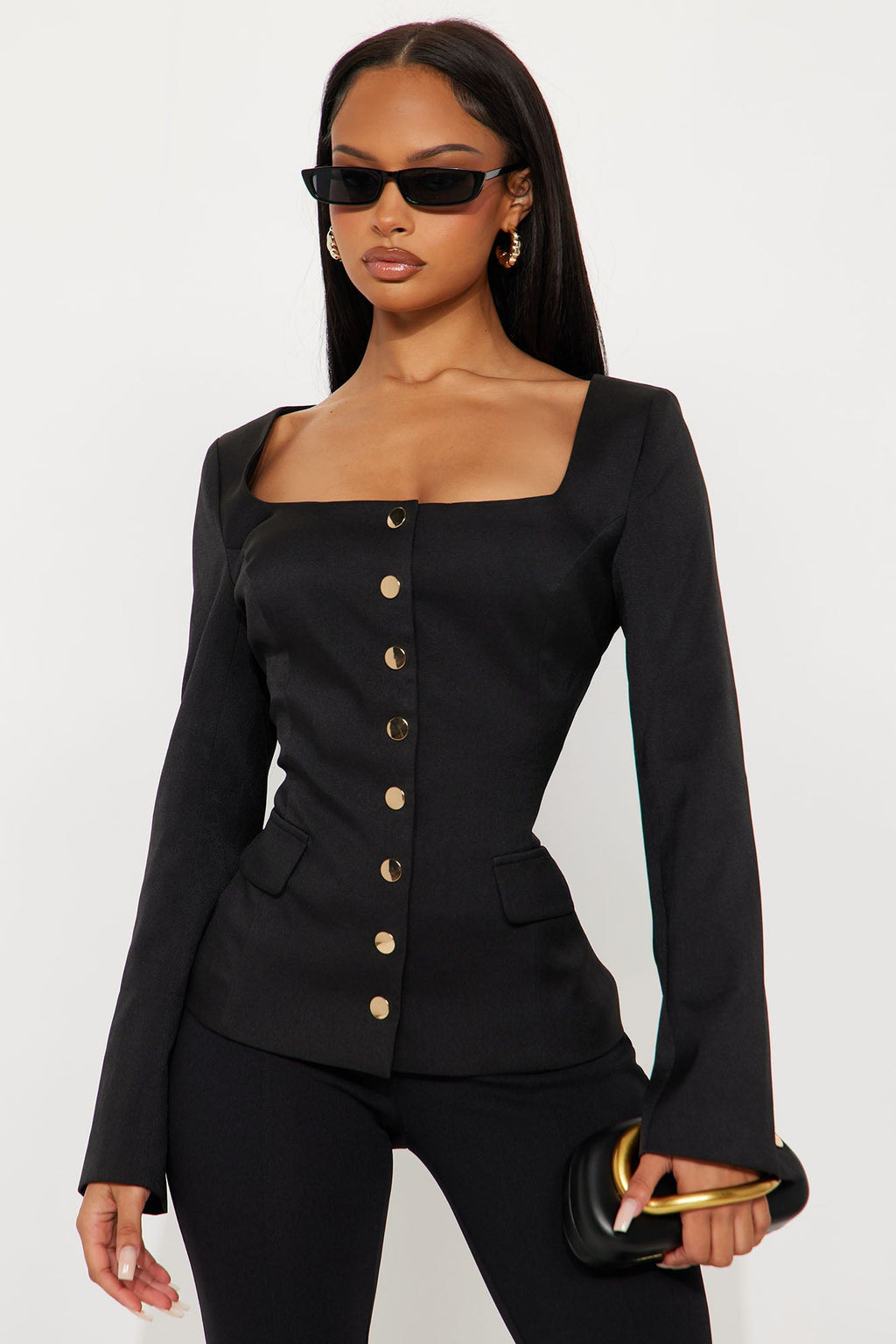 The Juliana Fitted Blazer - Black