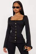 The Juliana Fitted Blazer - Black