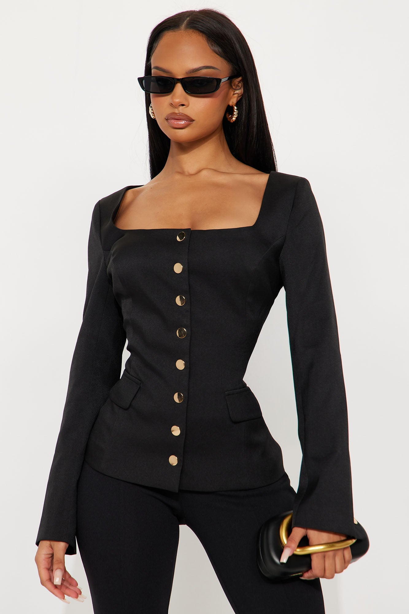 The Juliana Fitted Blazer - Black