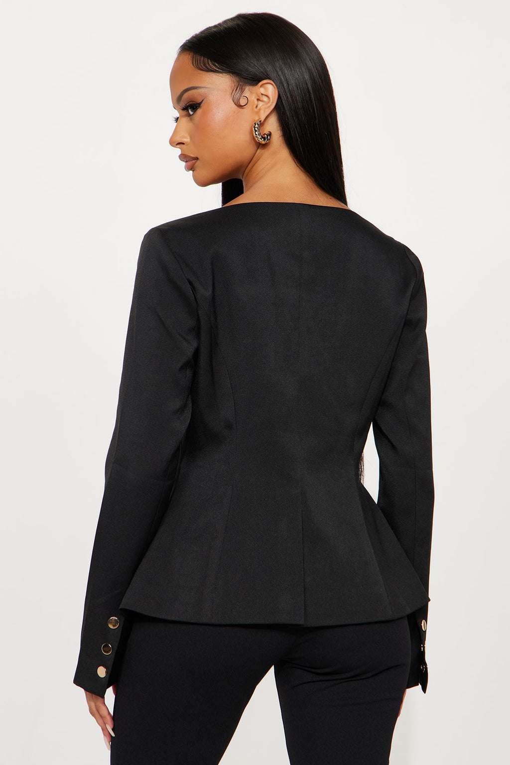 The Juliana Fitted Blazer - Black