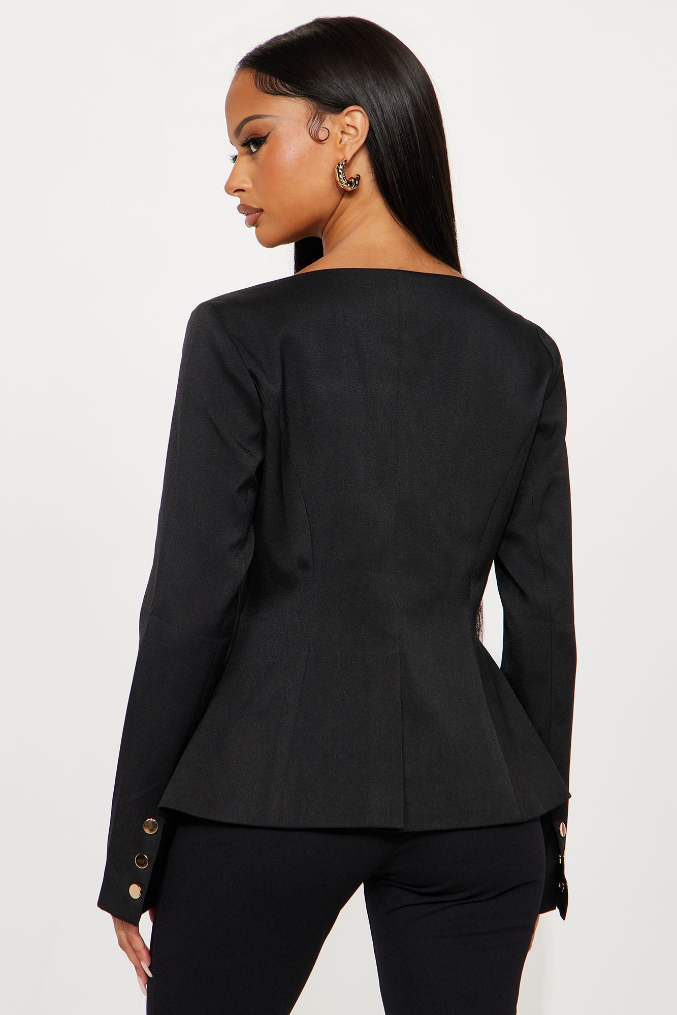 The Juliana Fitted Blazer - Black