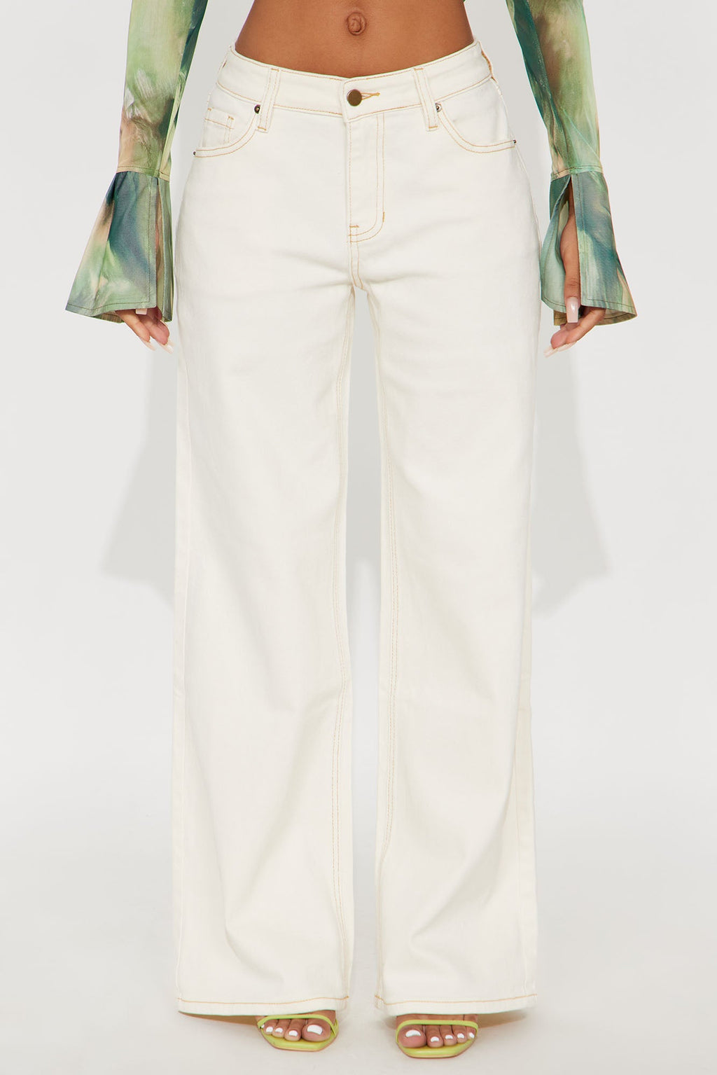 Mirador Straight Leg Jeans - Cream