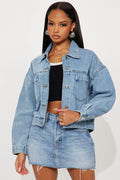 Best Boyfriend Denim Jacket - Medium Wash