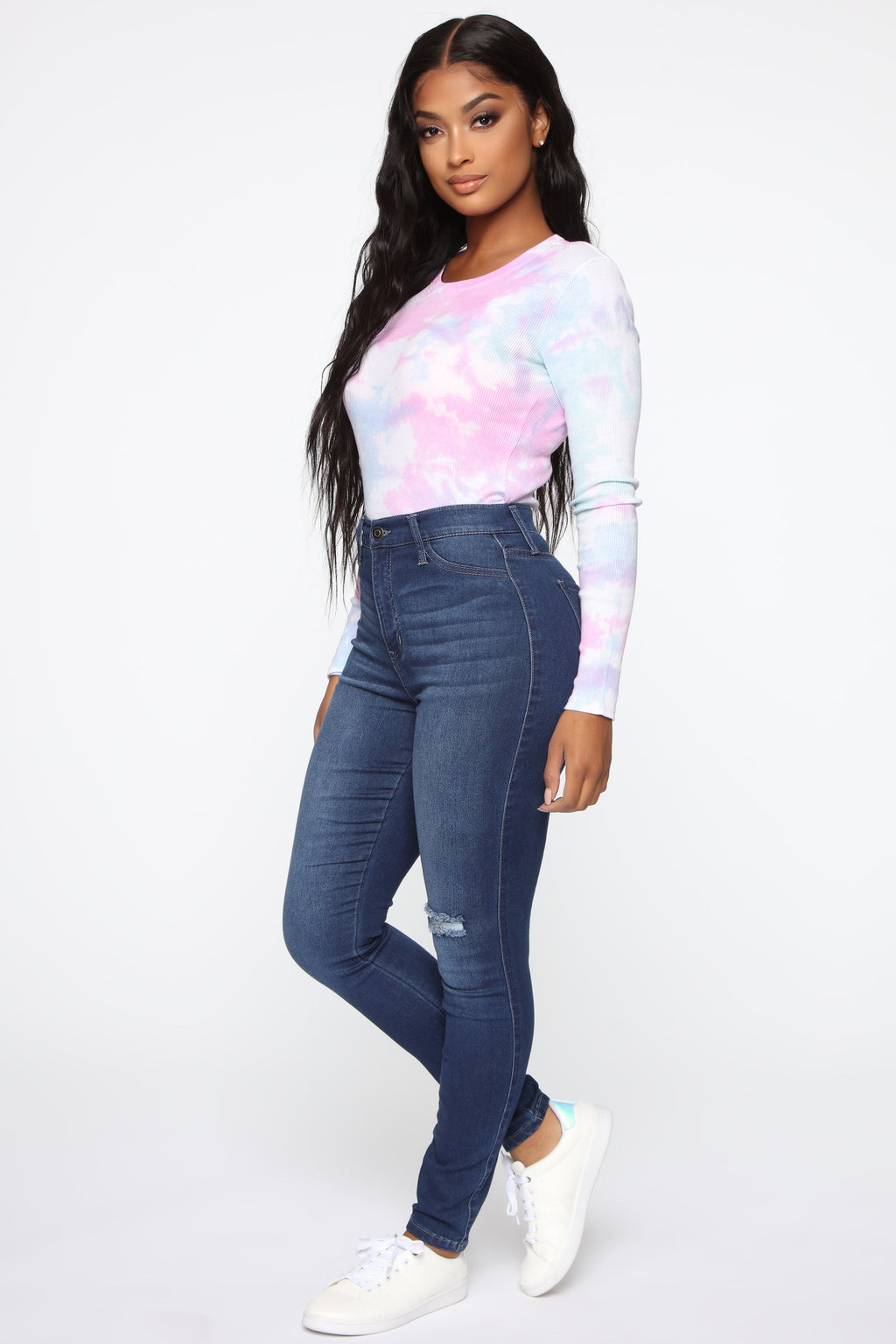 Swing My Way High Rise Skinny Jeans - Medium Blue Wash