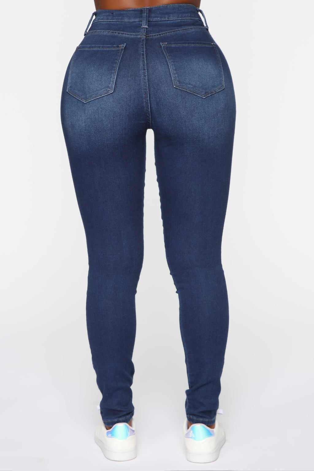 Swing My Way High Rise Skinny Jeans - Medium Blue Wash