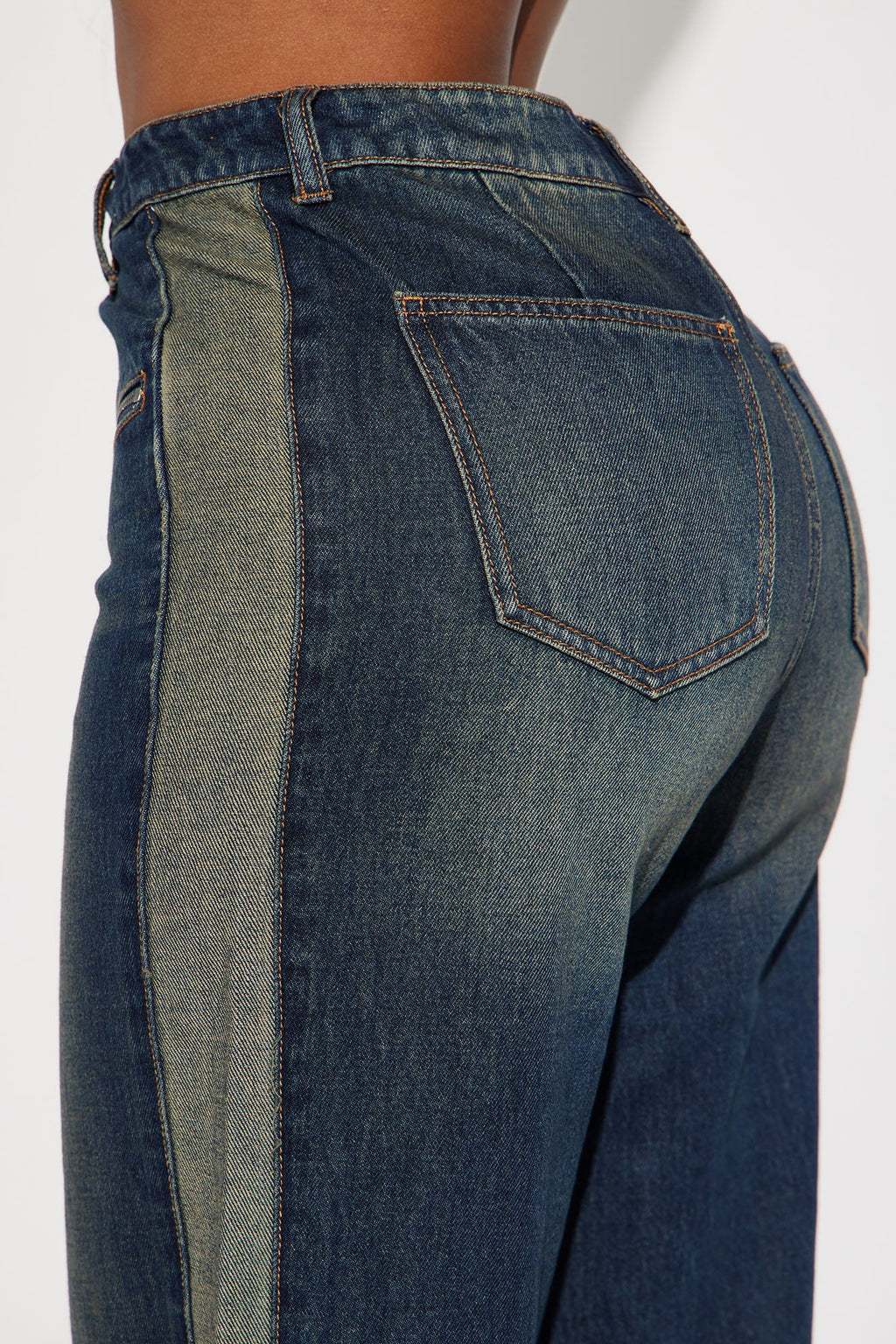 When In Rome Tinted Straight Leg Jean - Dark Wash