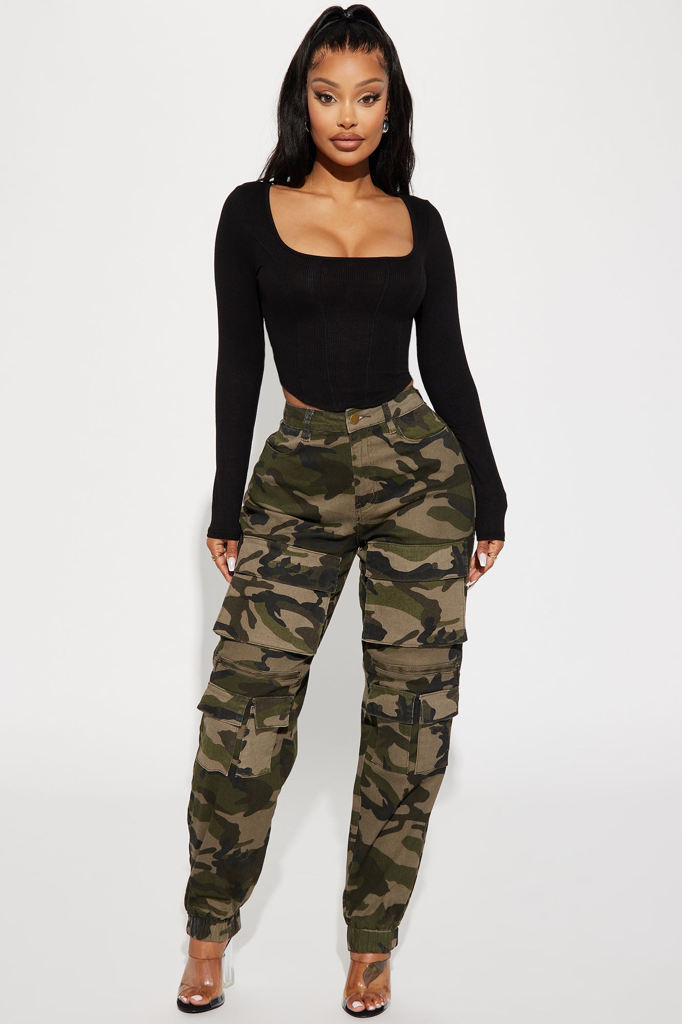 Daria Ribbed Top - Black