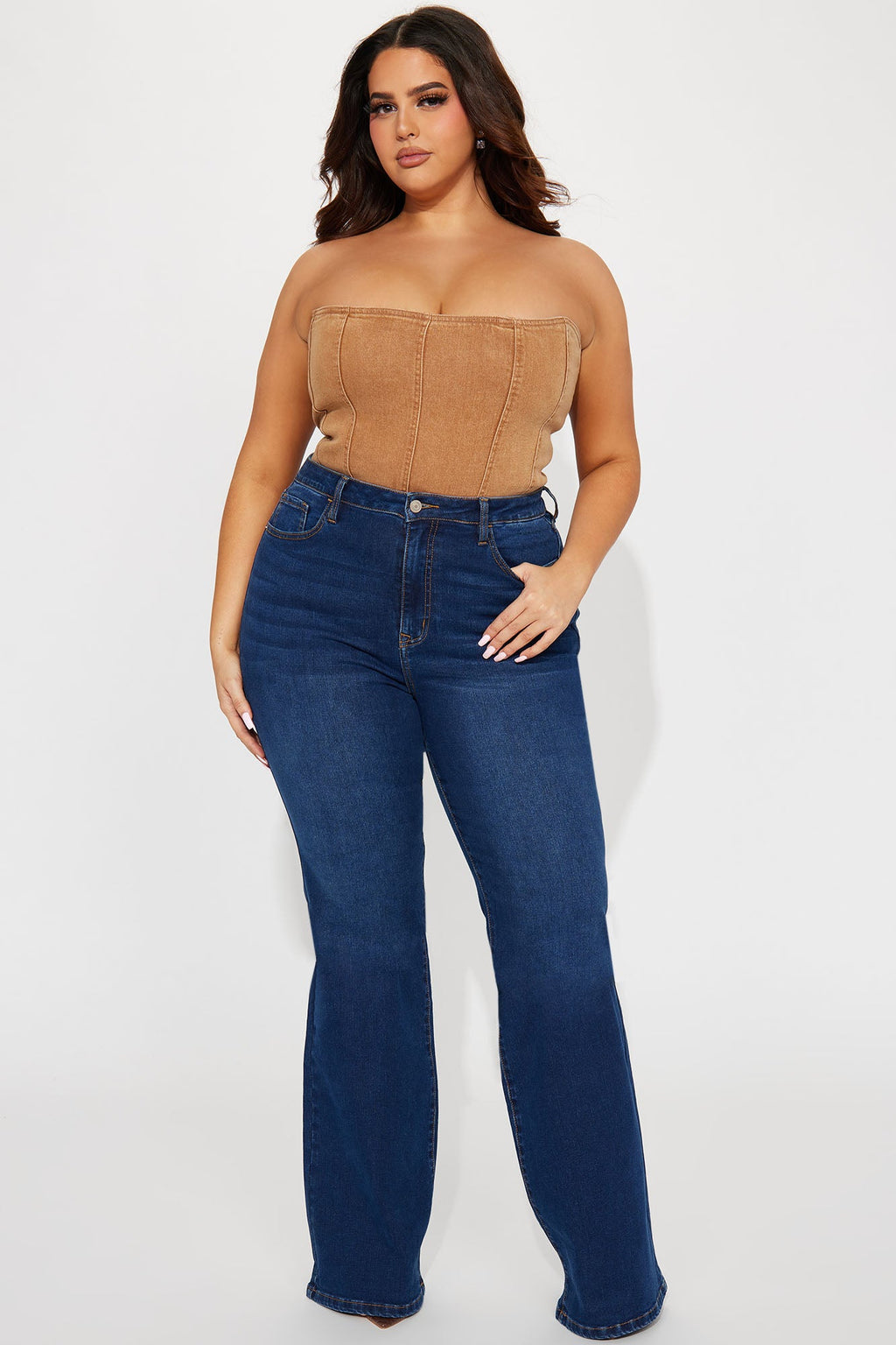 Tall Affair Of The Flare Stretch Jeans - Dark Wash