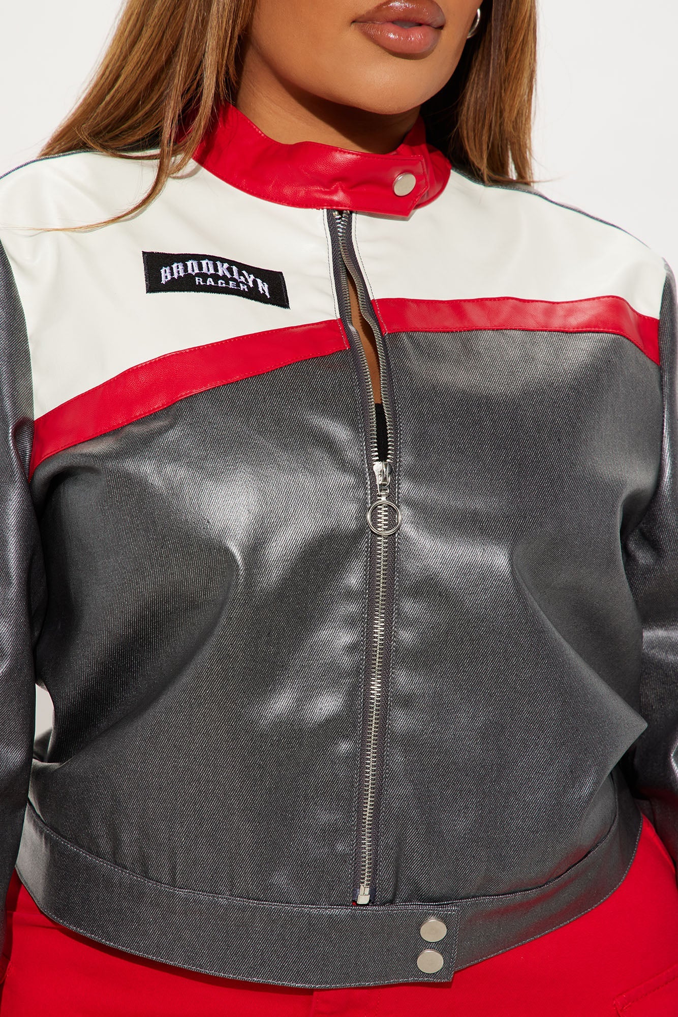 Lucky 86 Bomber Jacket - Charcoal/combo