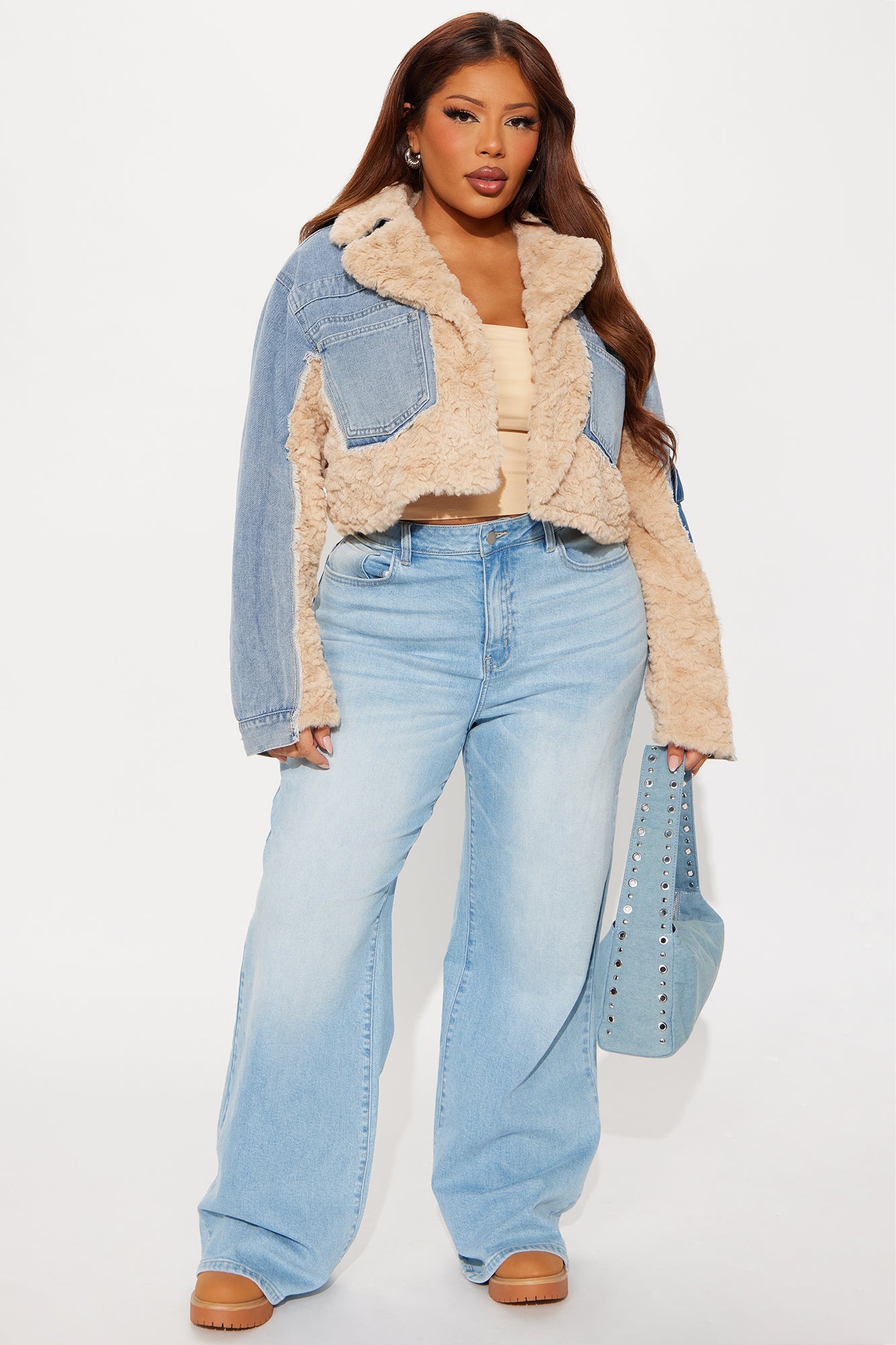 Different Sides Mix Media Jacket - Medium Wash