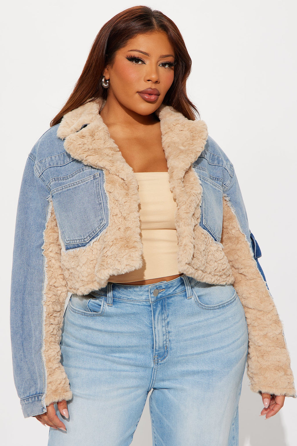 Different Sides Mix Media Jacket - Medium Wash