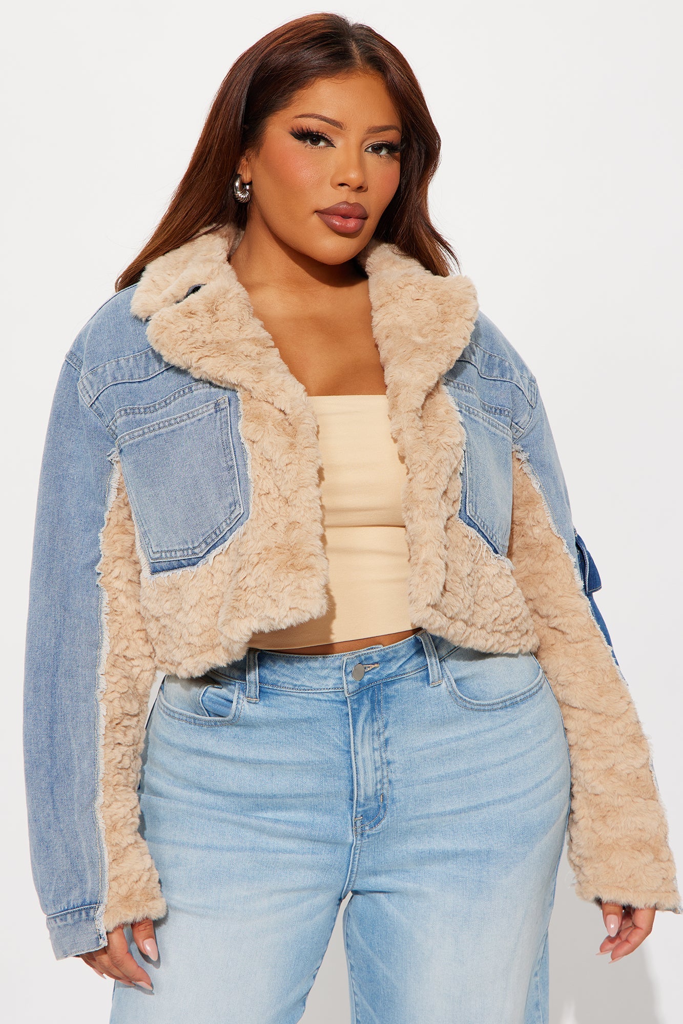 Different Sides Mix Media Jacket - Medium Wash