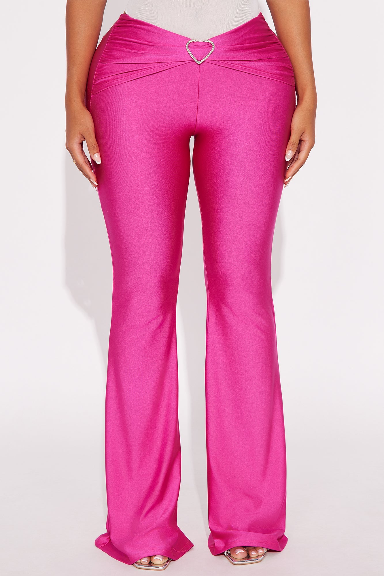 Breaking Hearts Flare Pant 34″ - Fuchsia