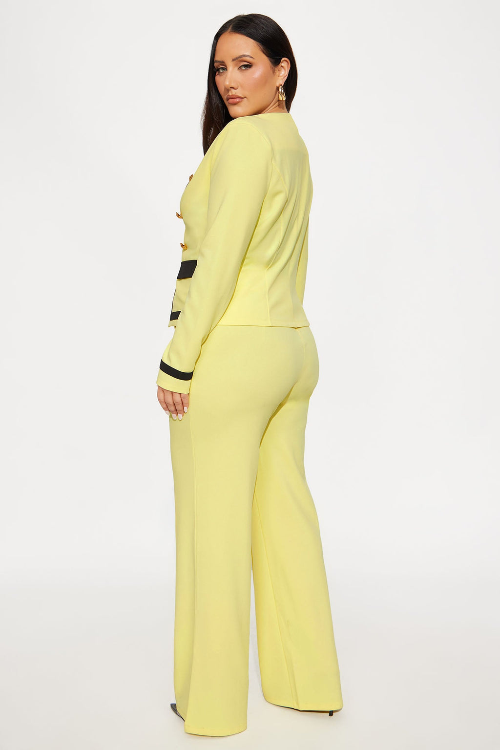 Janice Blazer and Pant Set - Butter Yellow