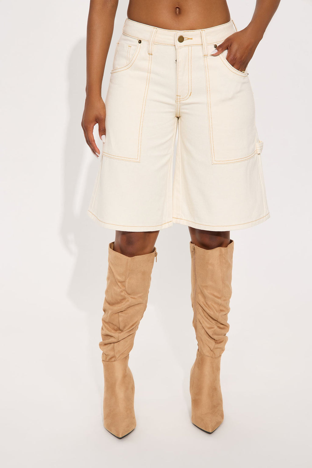 Mirador Carpenter Denim Jorts - Cream