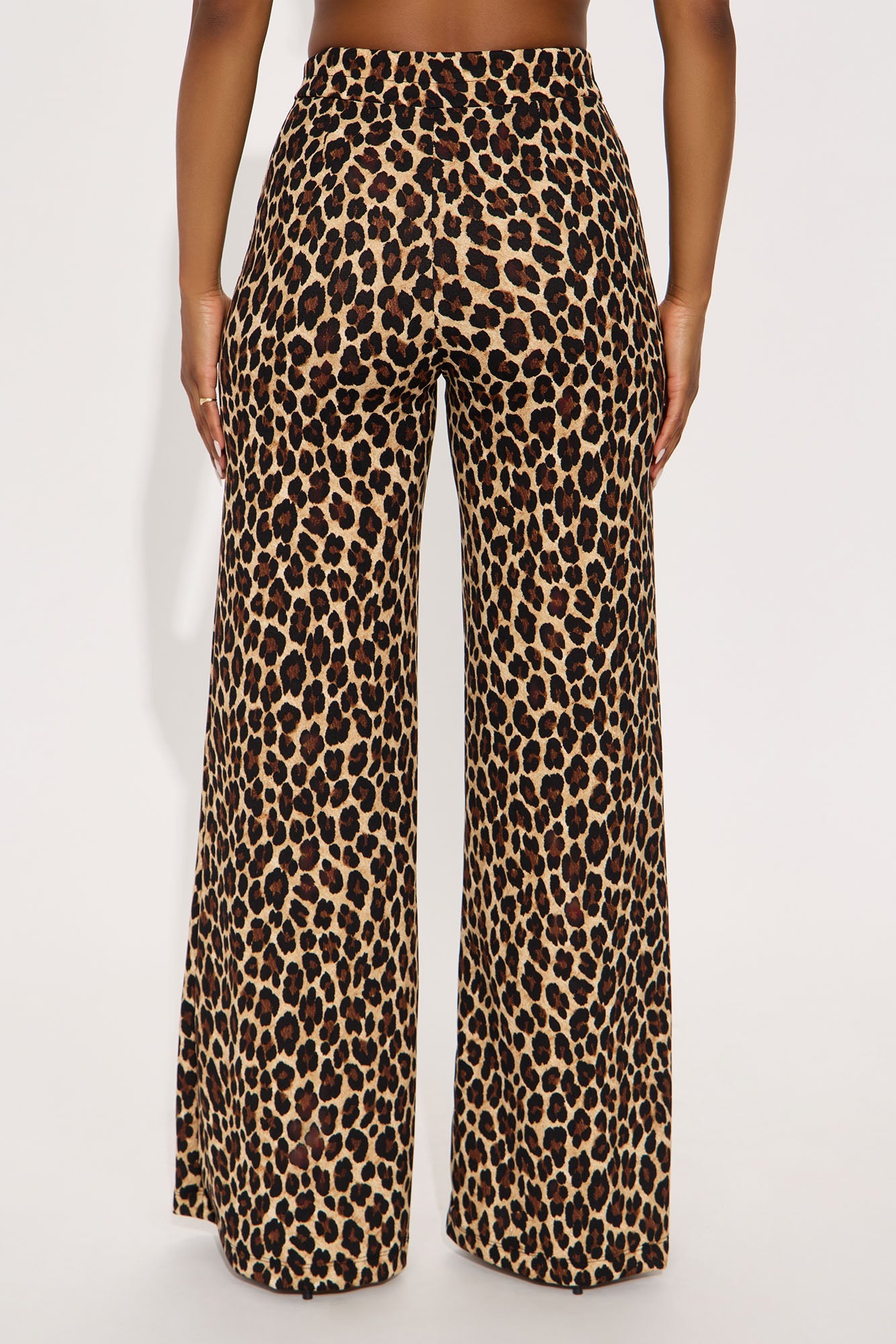 On The Hunt Wide Leg Leopard Trouser Pant - Leopard