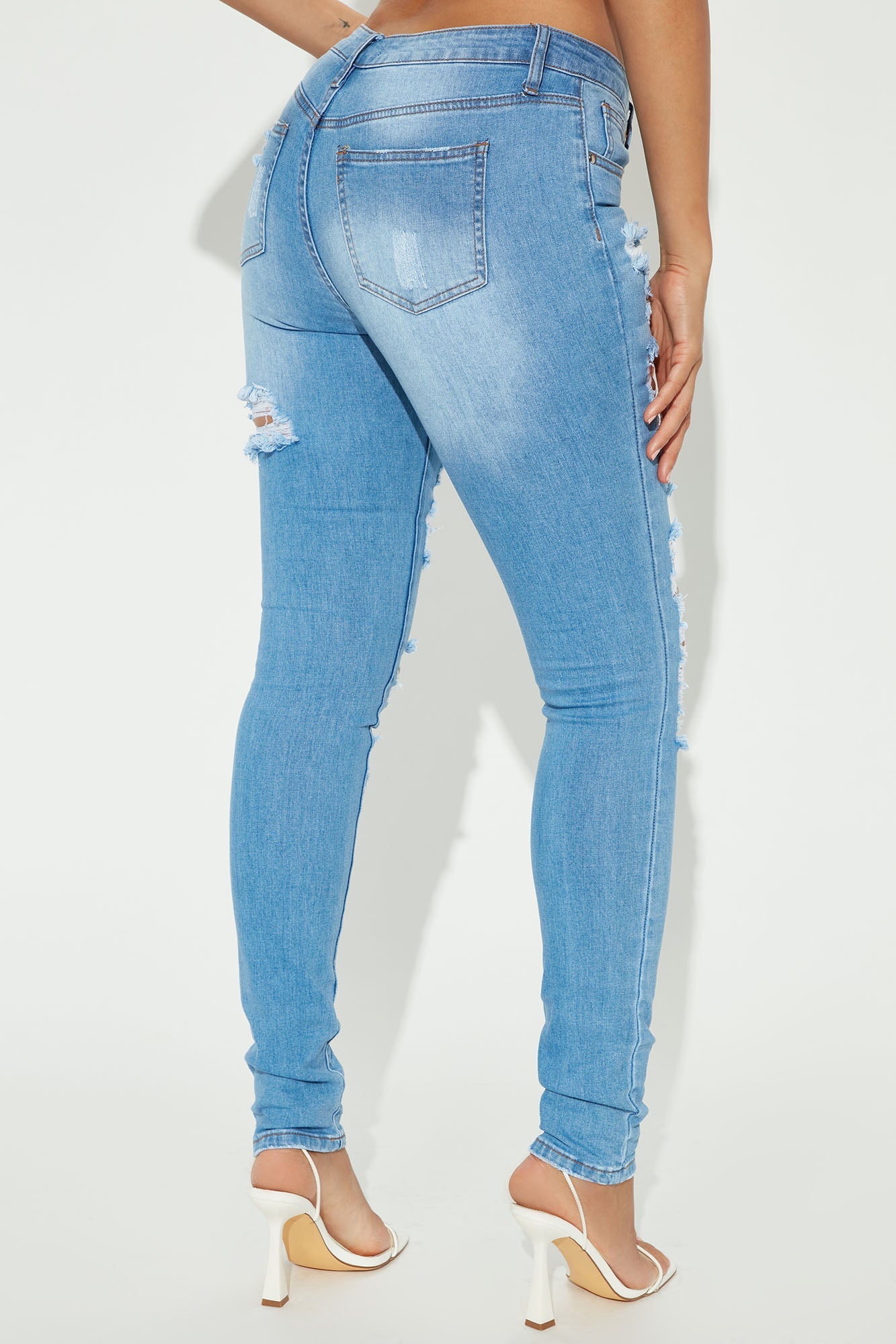 Tall Give Good Love Skinny Jeans - Light Blue Wash