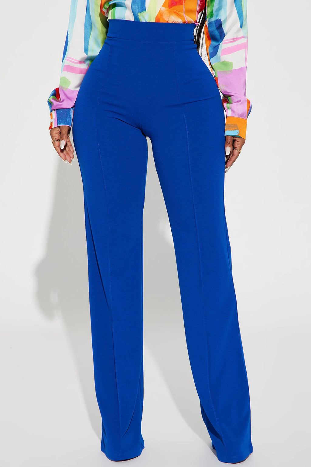 Tall Victoria High Waisted Dress Pants - Royal