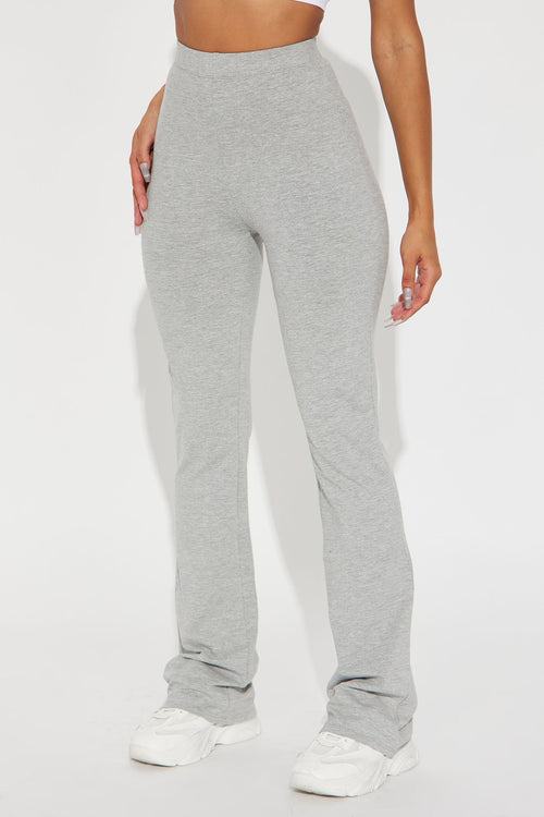 Adriana Flare Pant - Heather Grey