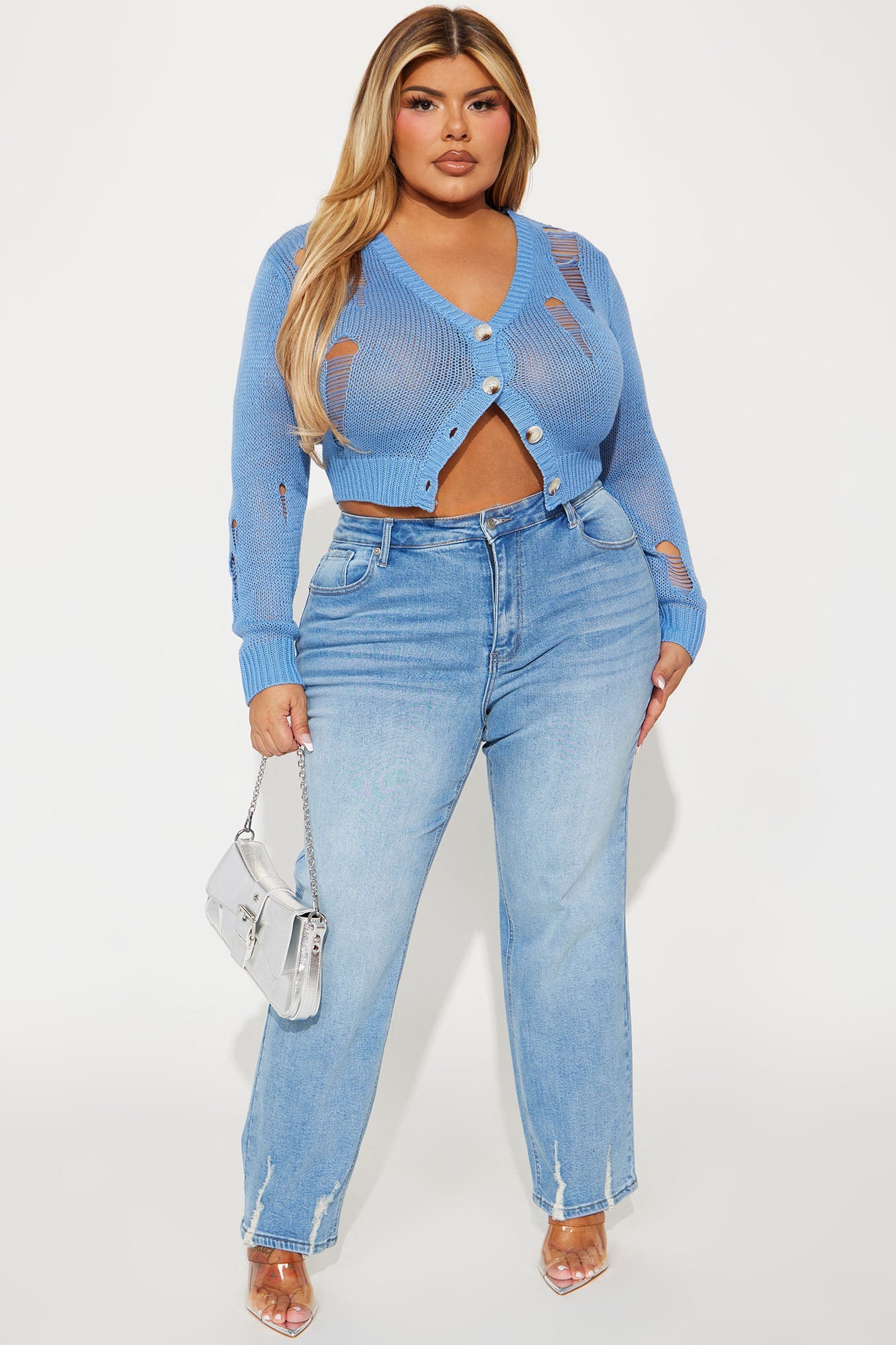 Get Closer Stretch Straight Leg Ankle Jeans - Medium Wash