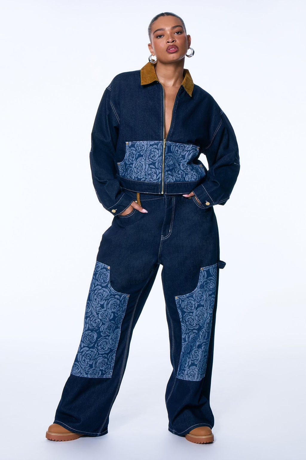 Essex Loose Utility Jeans - Dark Denim