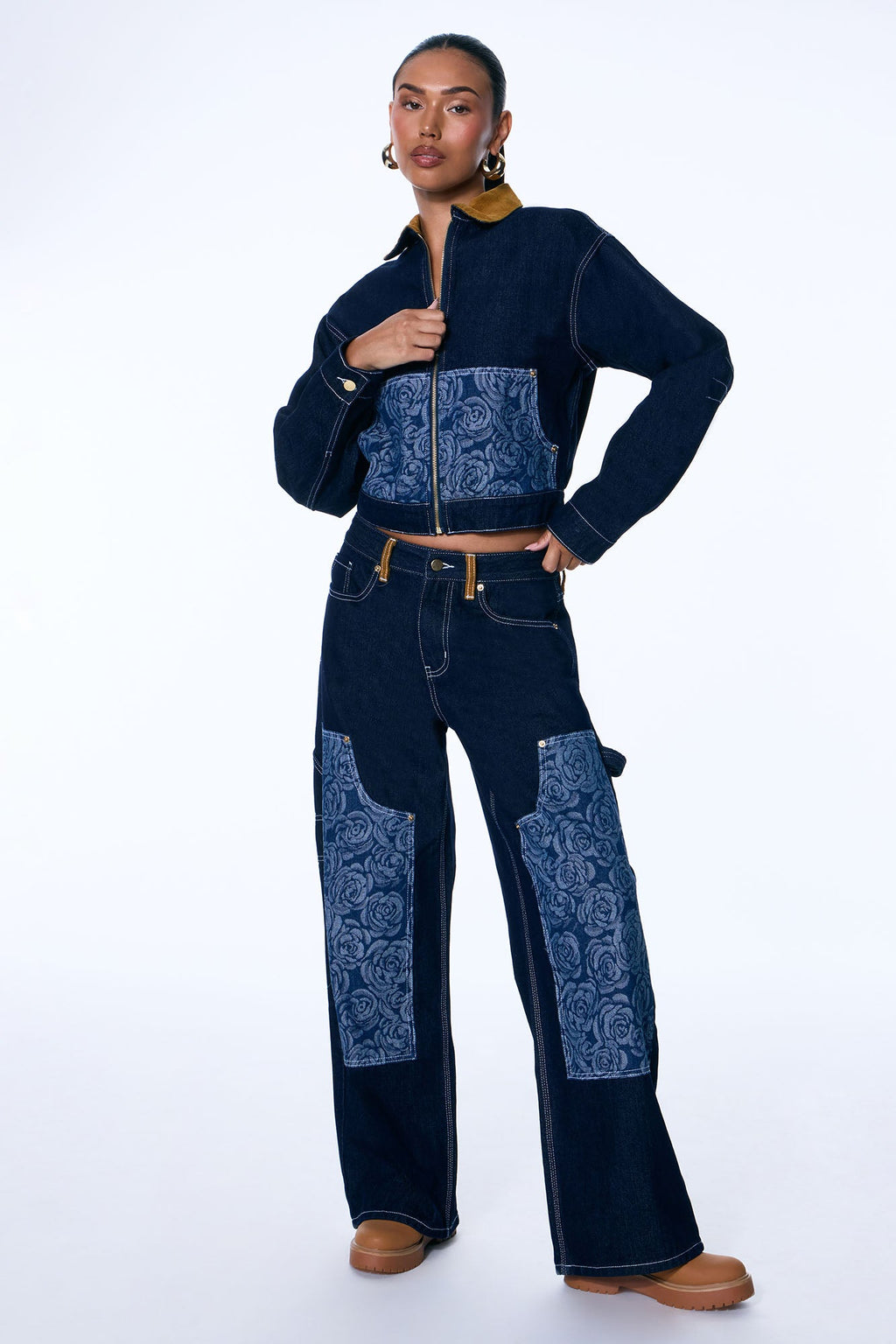 Essex Loose Utility Jeans - Dark Denim