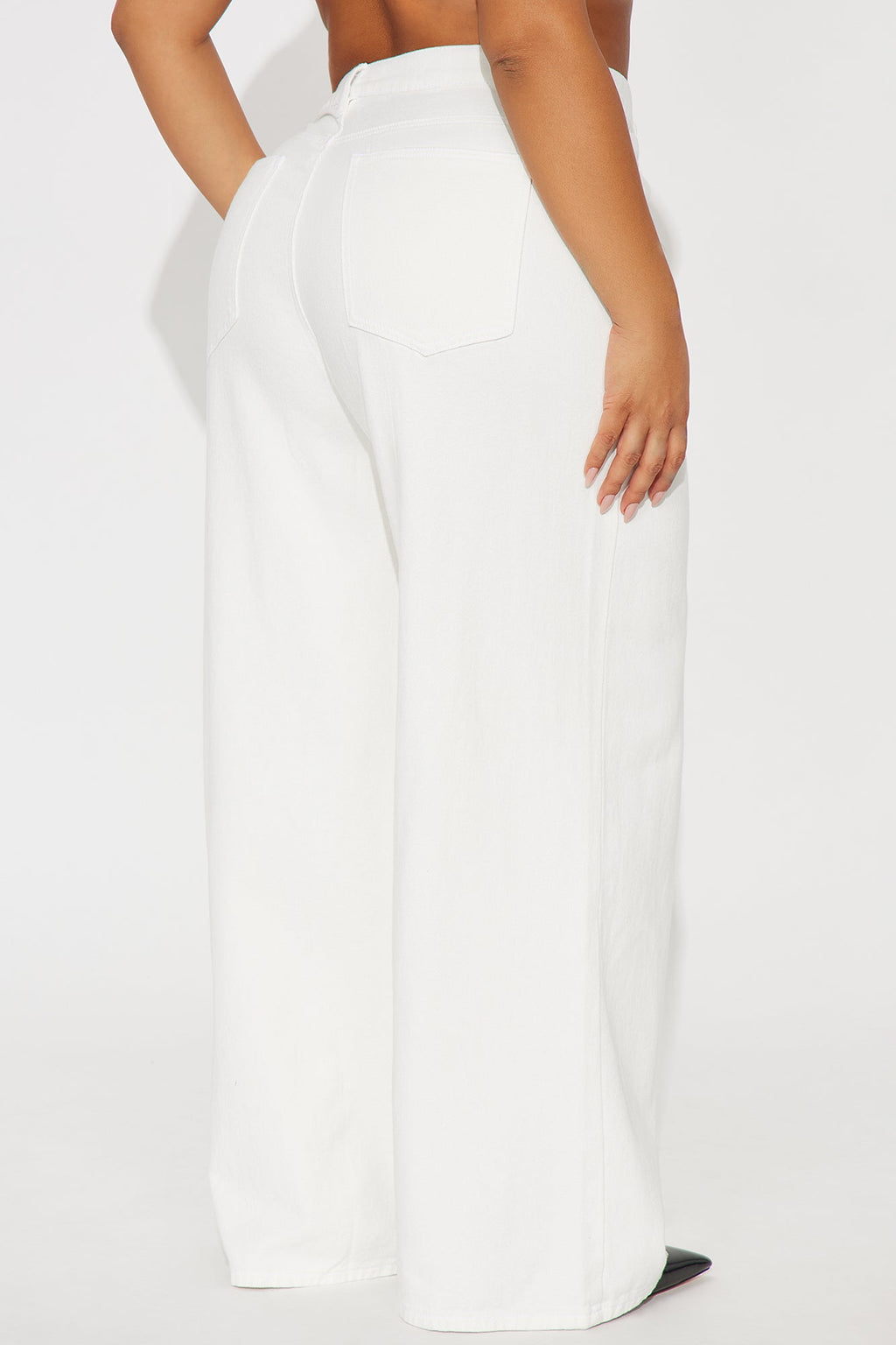 Très Jolie Wide Leg Jeans - White