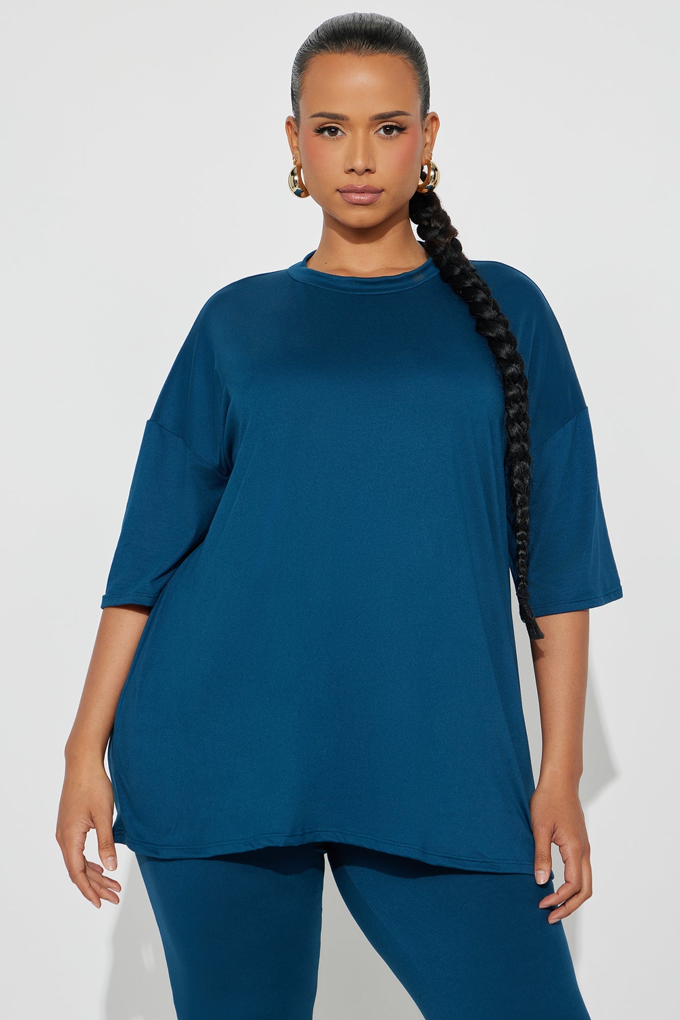 Weekend Vibes Capri Set - Teal