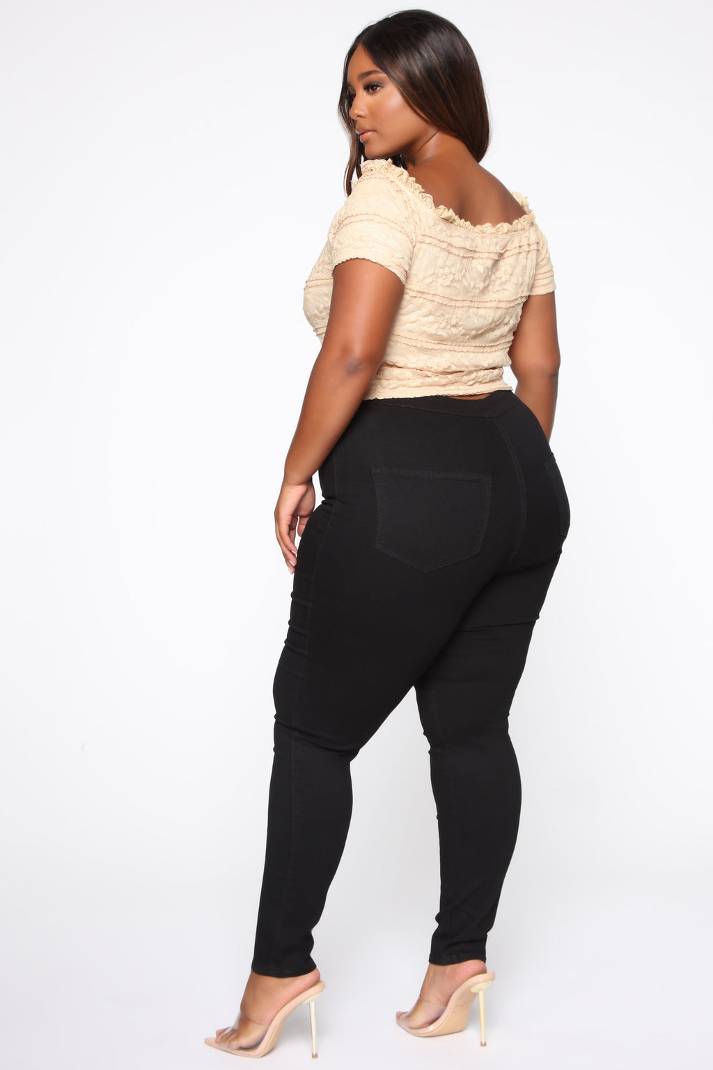 Luxe Ultra High Waist Skinny Jeans - Black