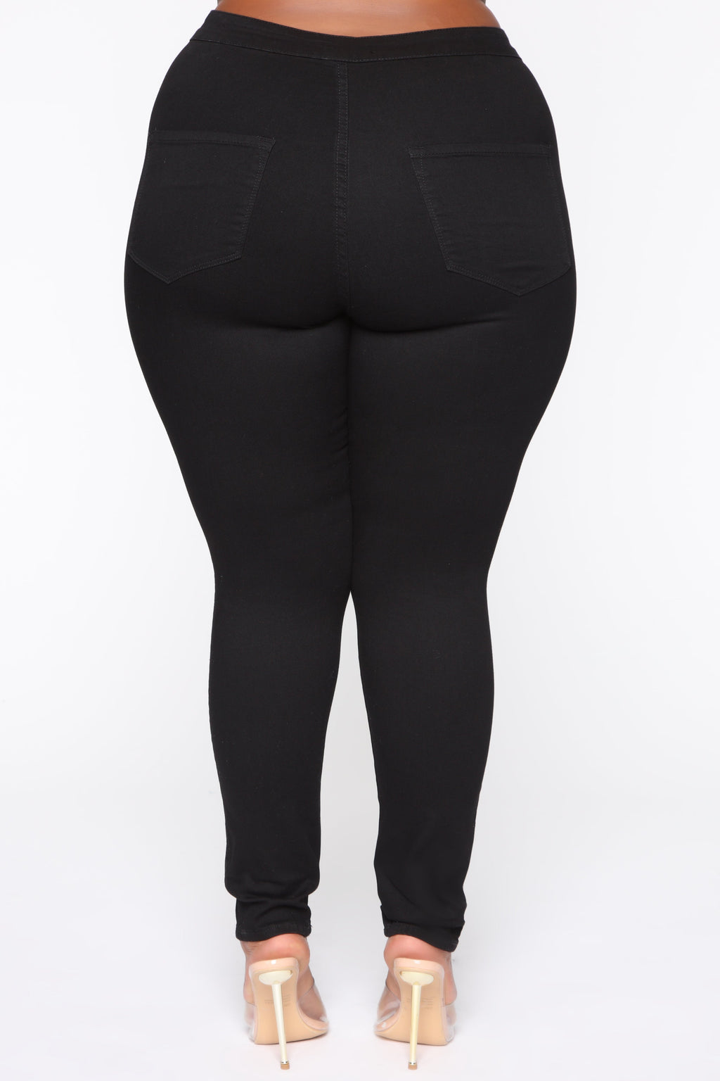 Luxe Ultra High Waist Skinny Jeans - Black