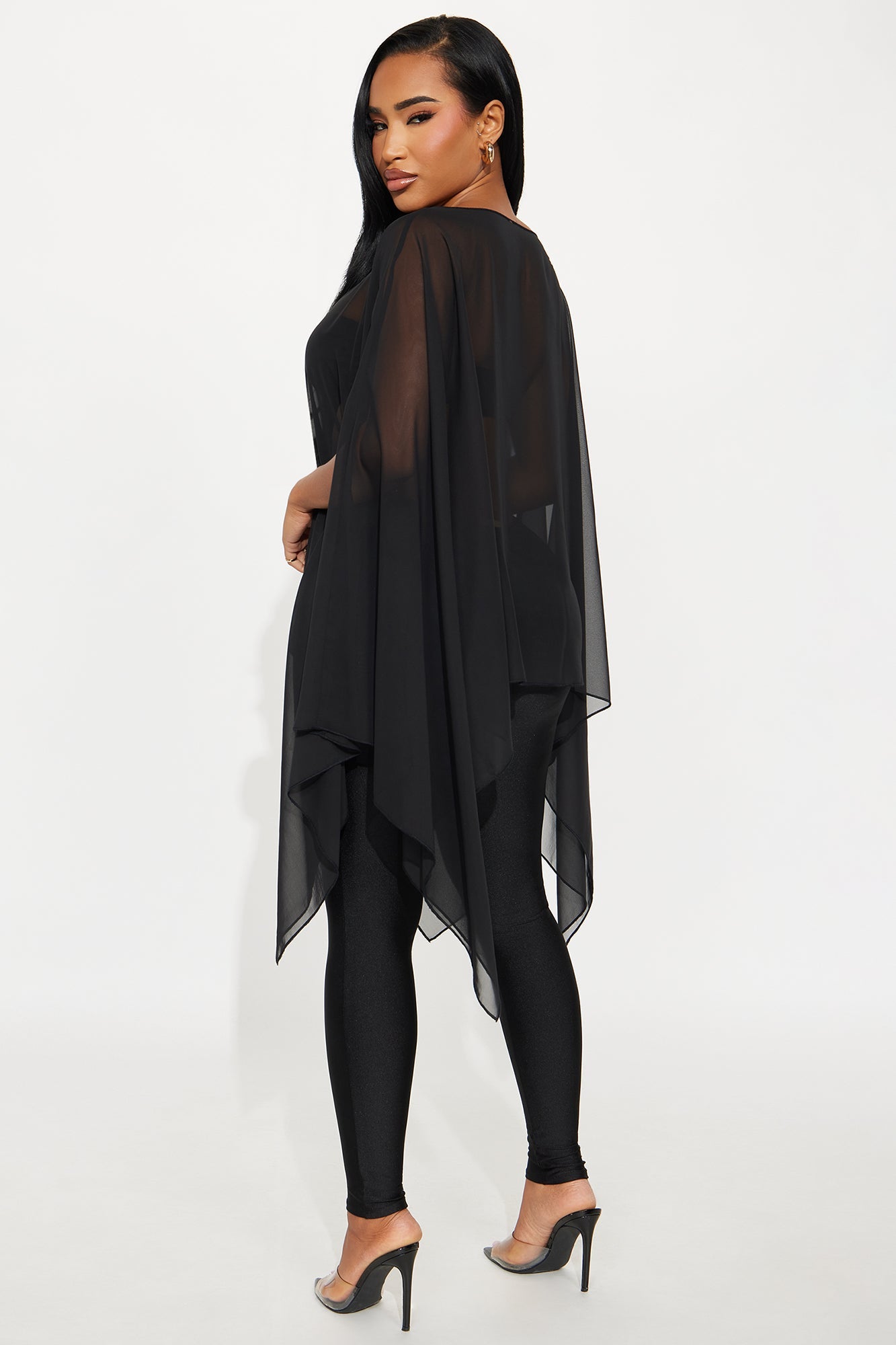 See Through Me 3 Piece Pant Set - Black