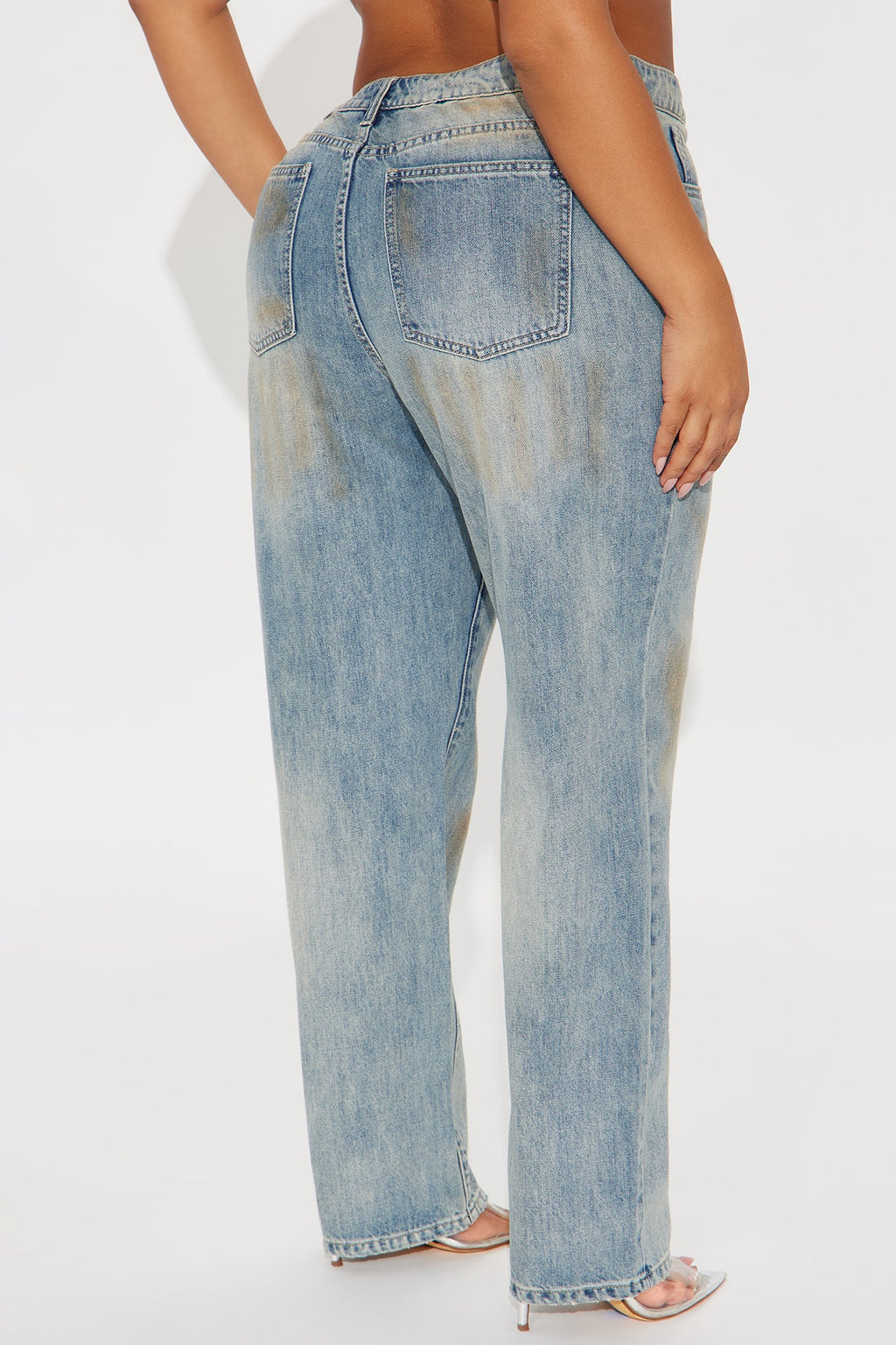 Most Wanted Crossover Straight Leg Jeans - Vintage Wash