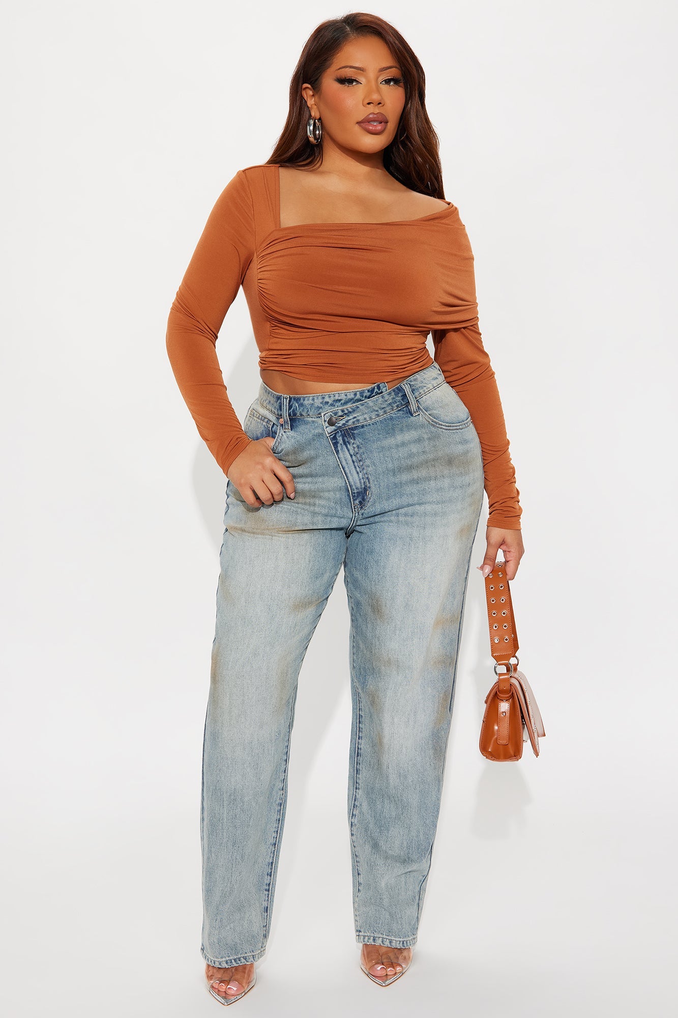 Most Wanted Crossover Straight Leg Jeans - Vintage Wash