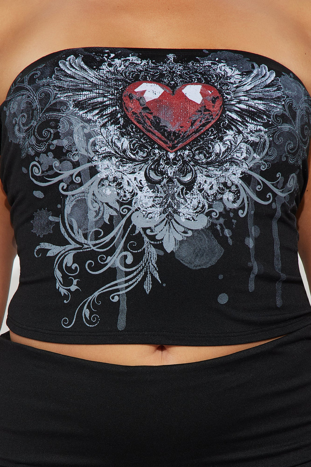 Love Always Fold Over Short Set - Black