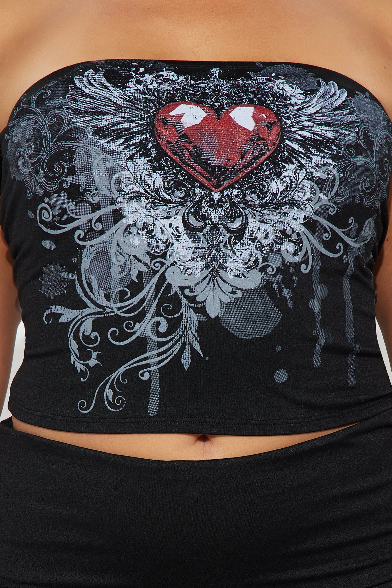 Love Always Fold Over Short Set - Black