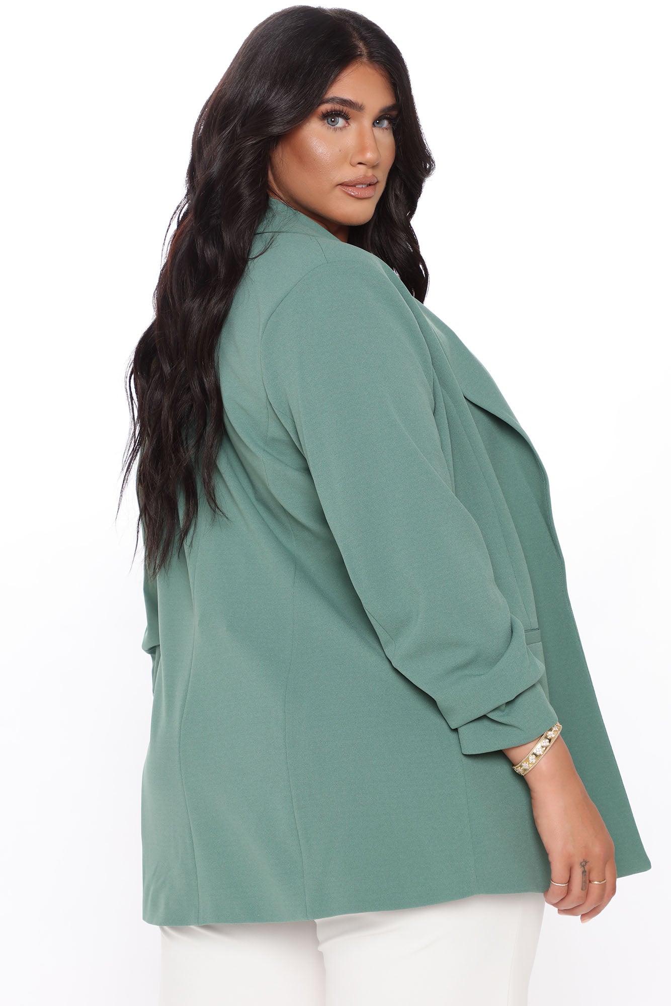 The Celine Blazer - Sage