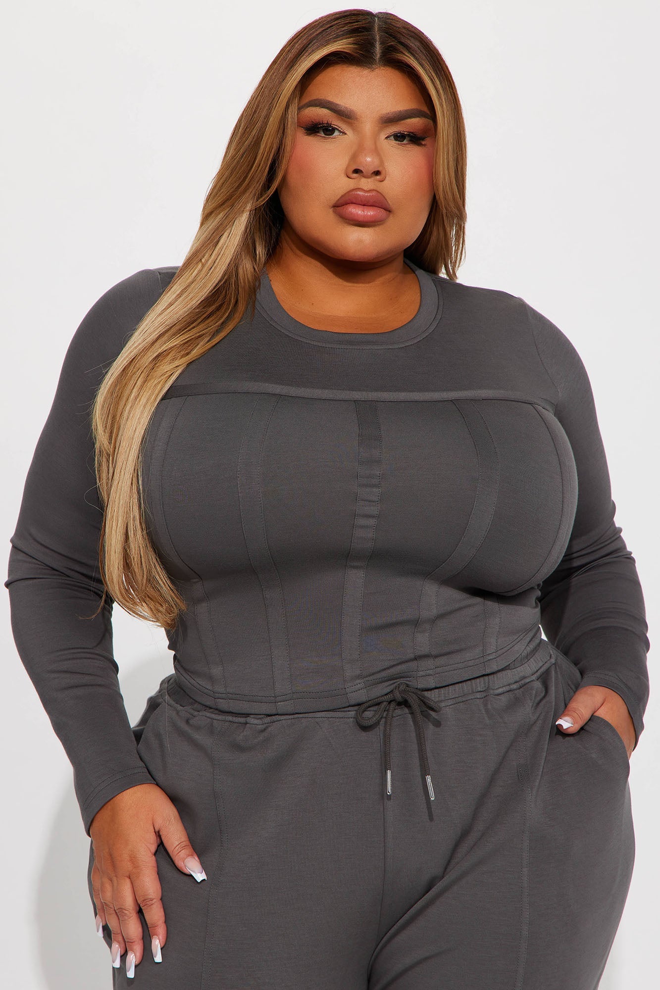 Weekend Moment Pant Set - Charcoal