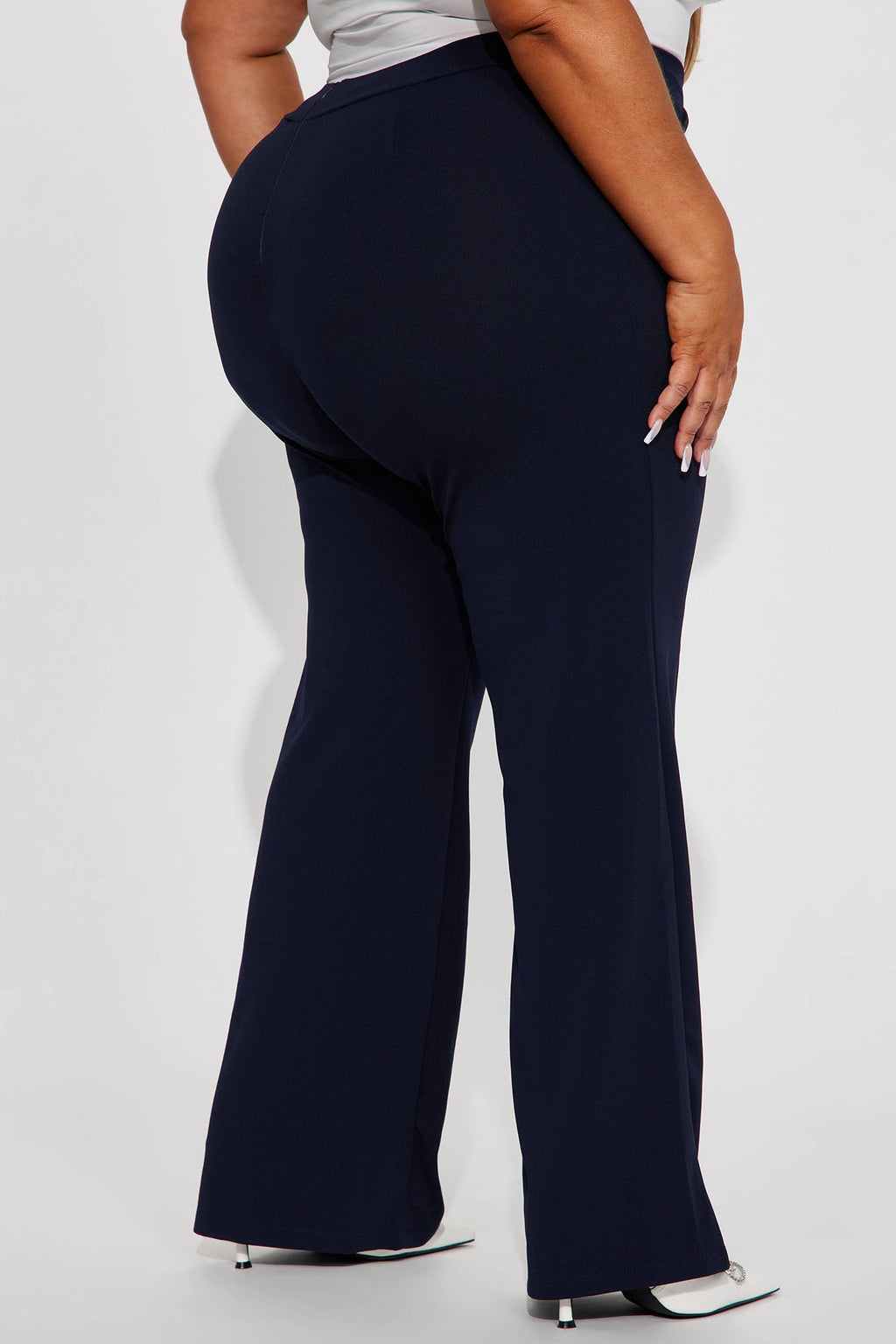 Petite Victoria High Waisted Dress Pants - Navy