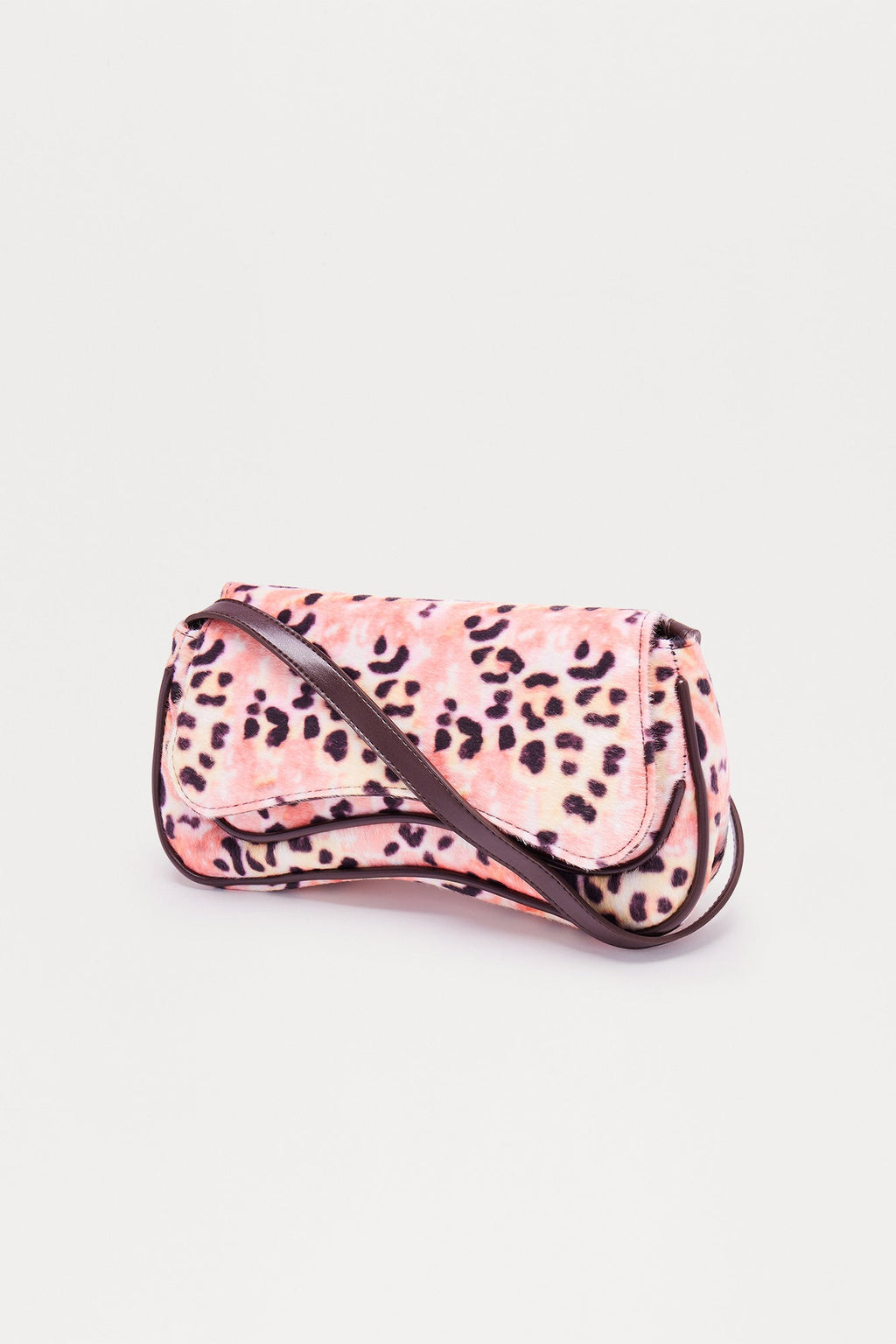 Wild Night Faux Fur Leopard Shoulder Bag - Brown/combo