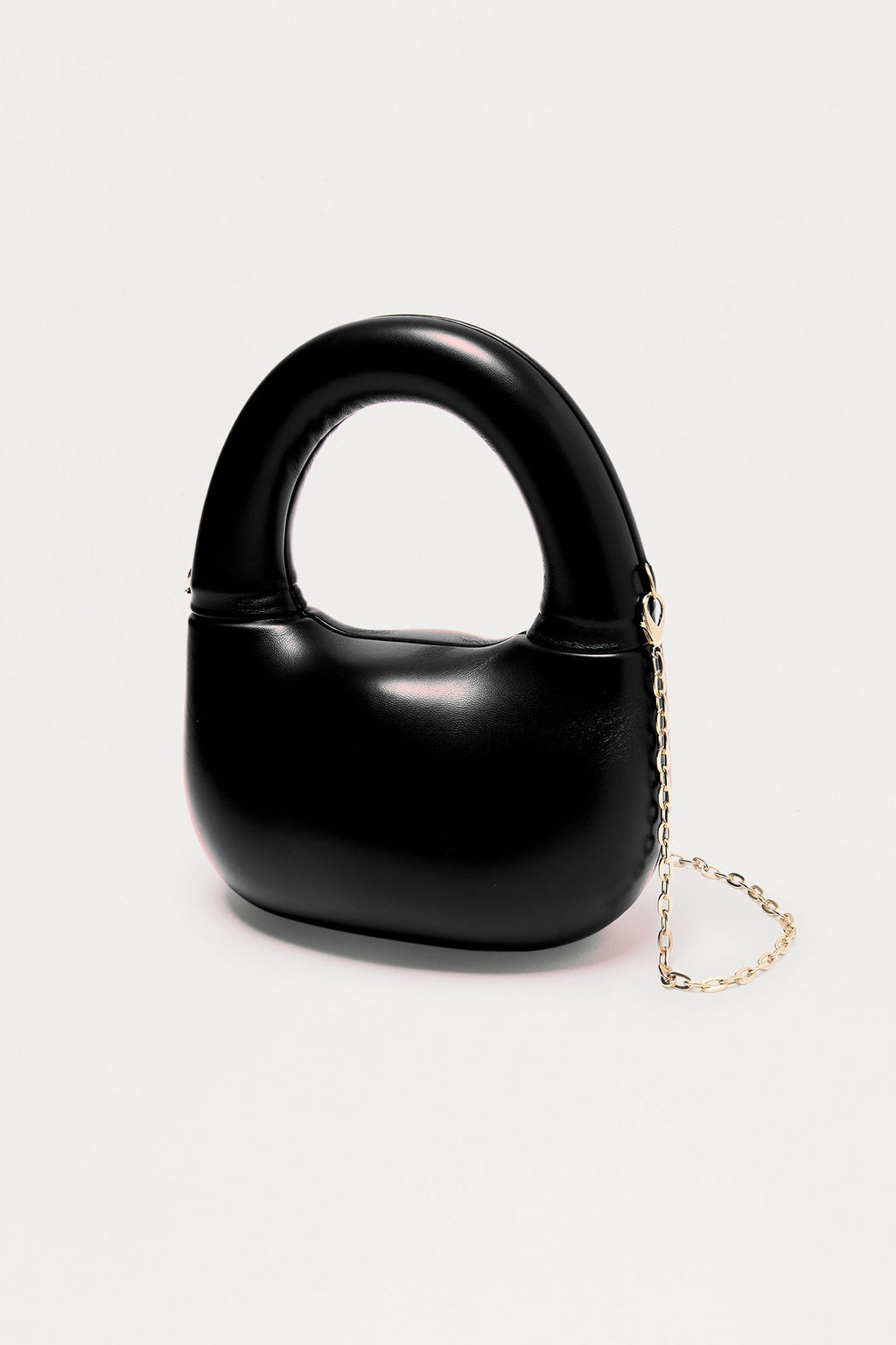 Right Here Faux Leather Clutch - Black